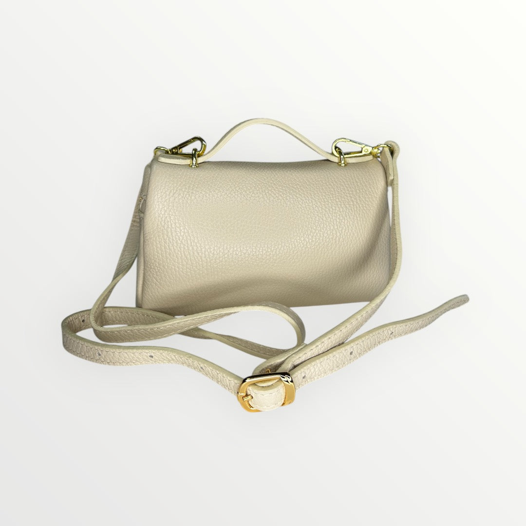 BORSA MINI IN PELLE BEIGE