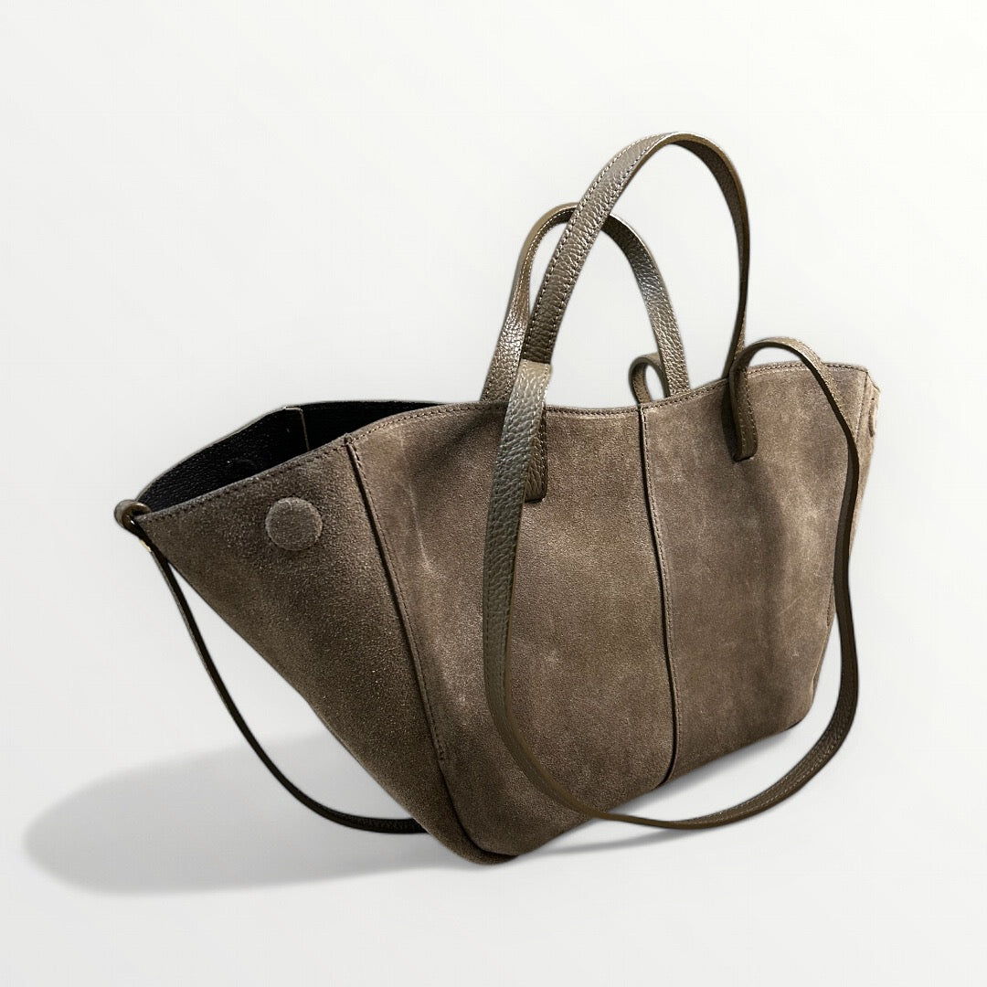 BORSA NIVES IN CAMOSCIO