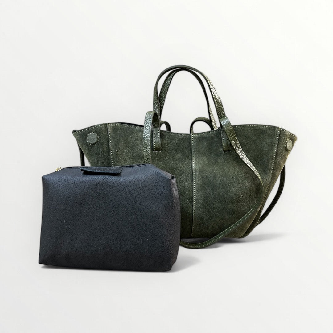 BORSA NIVES IN CAMOSCIO