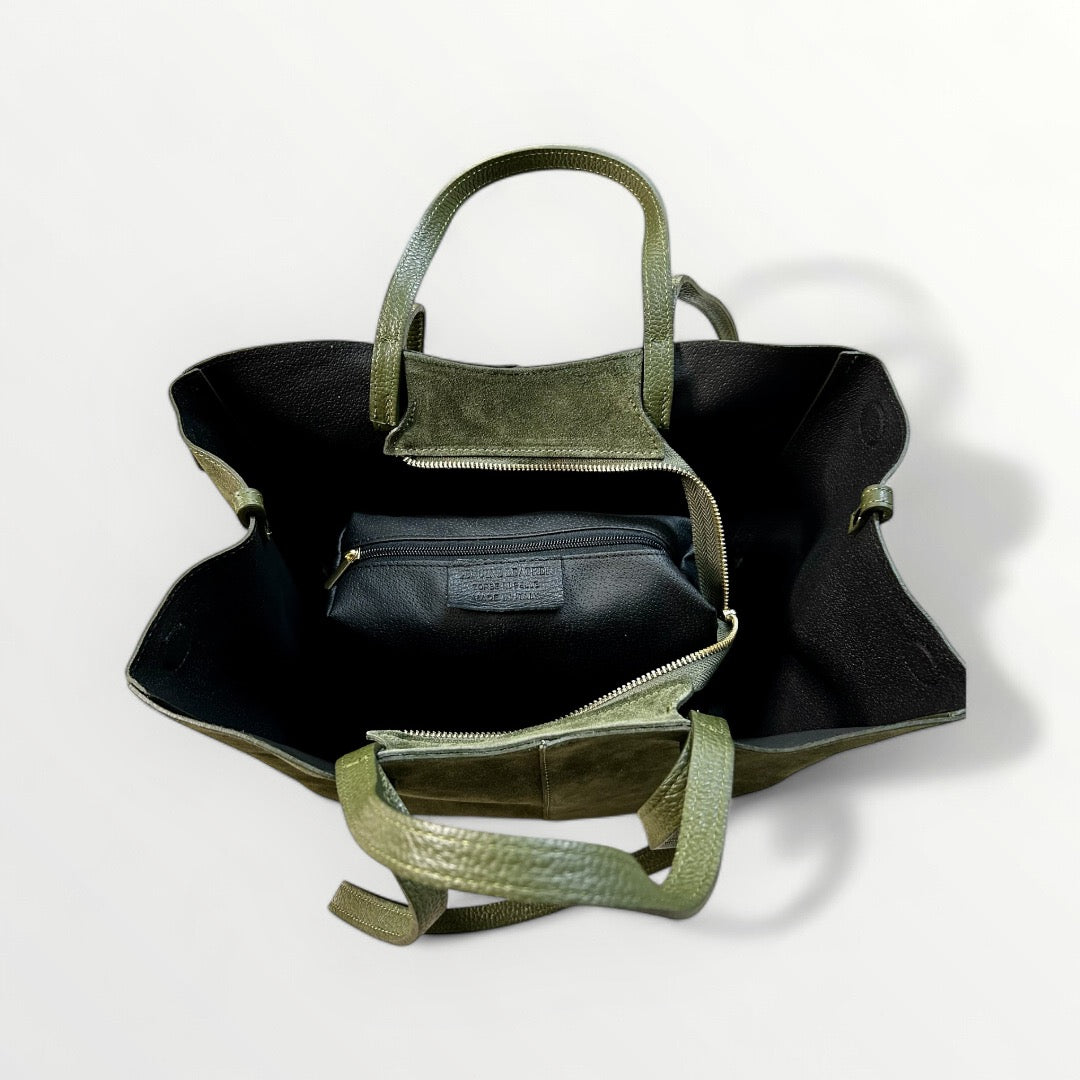 BORSA NIVES IN CAMOSCIO