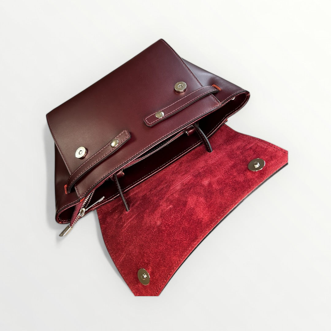 BORSA CLOÈ IN PELLE SPAZZOLATA BORDÒ
