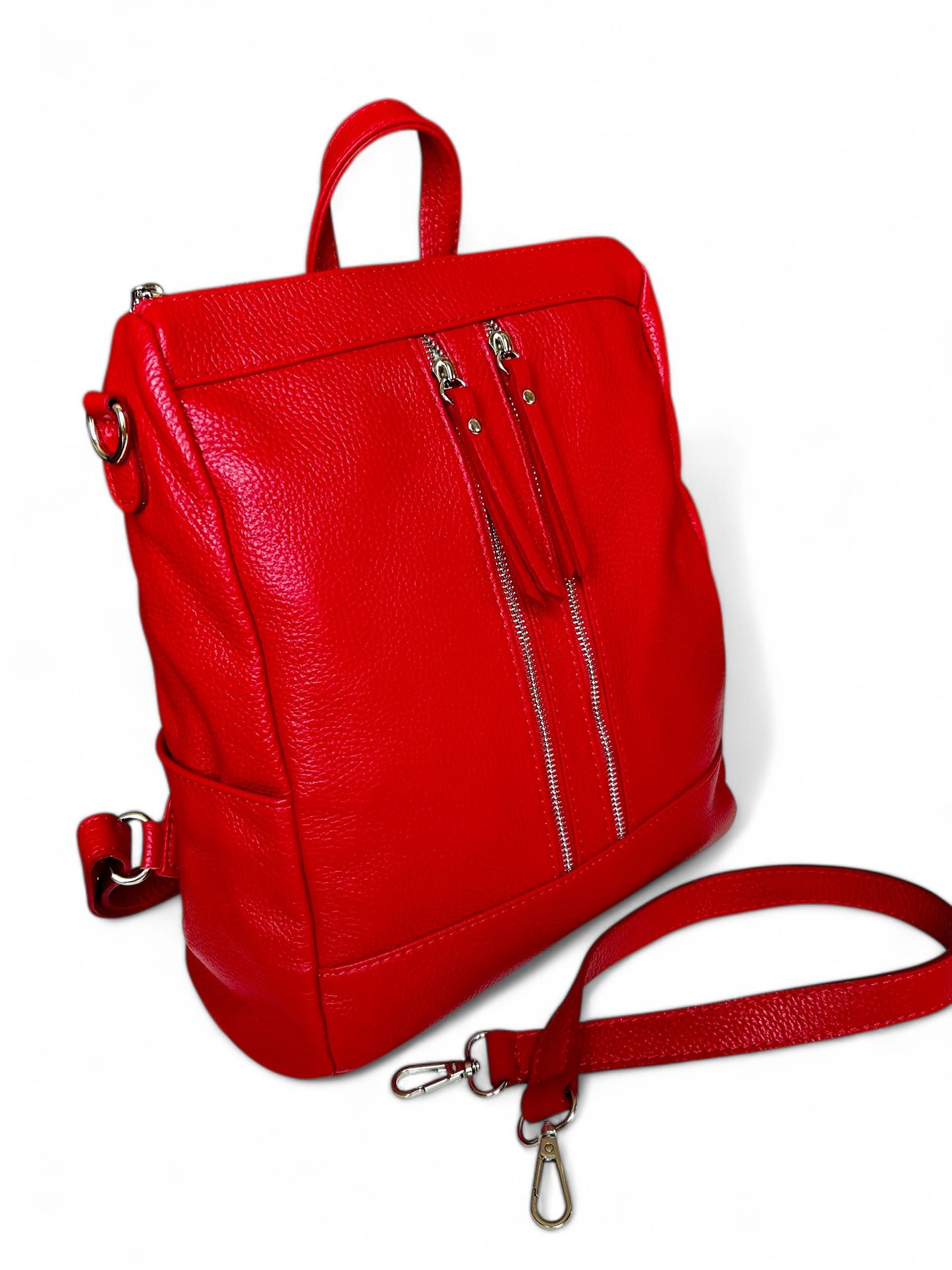 ZAINO BORSA MEGAN IN PELLE DOLLARO ROSSA