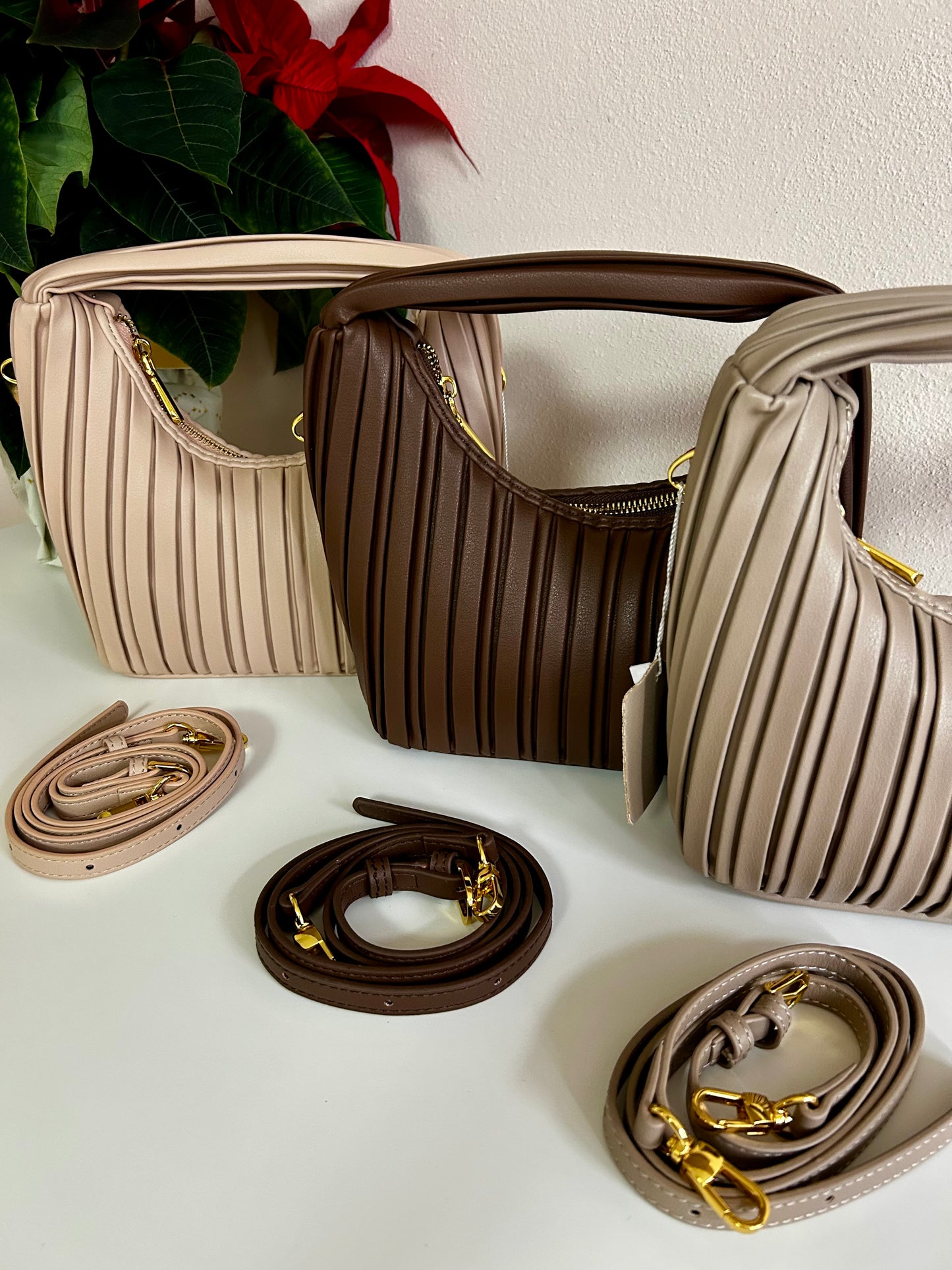 BORSA MIA IN PELLE TAUPE
