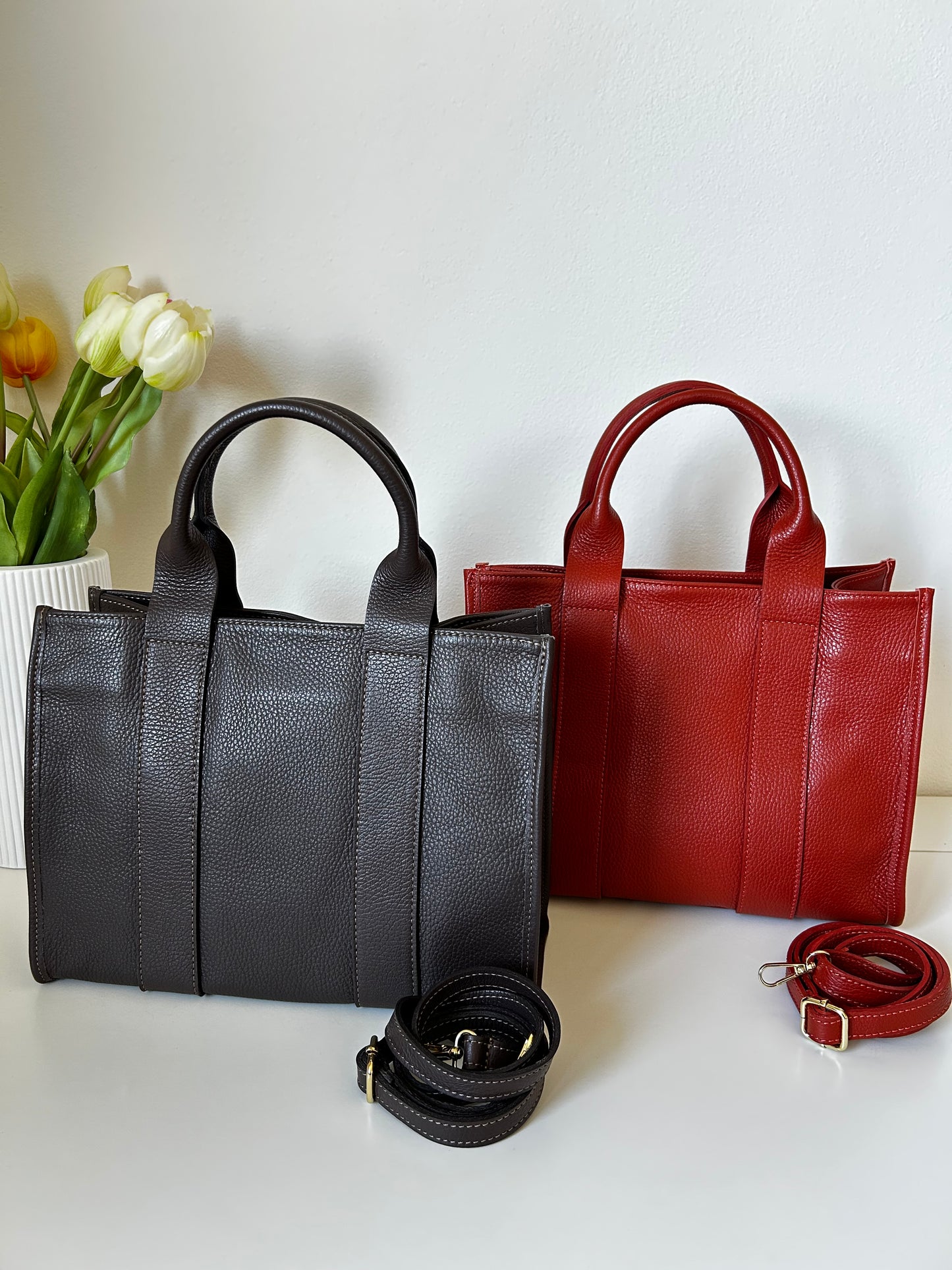 LISA-tote in vera pelle