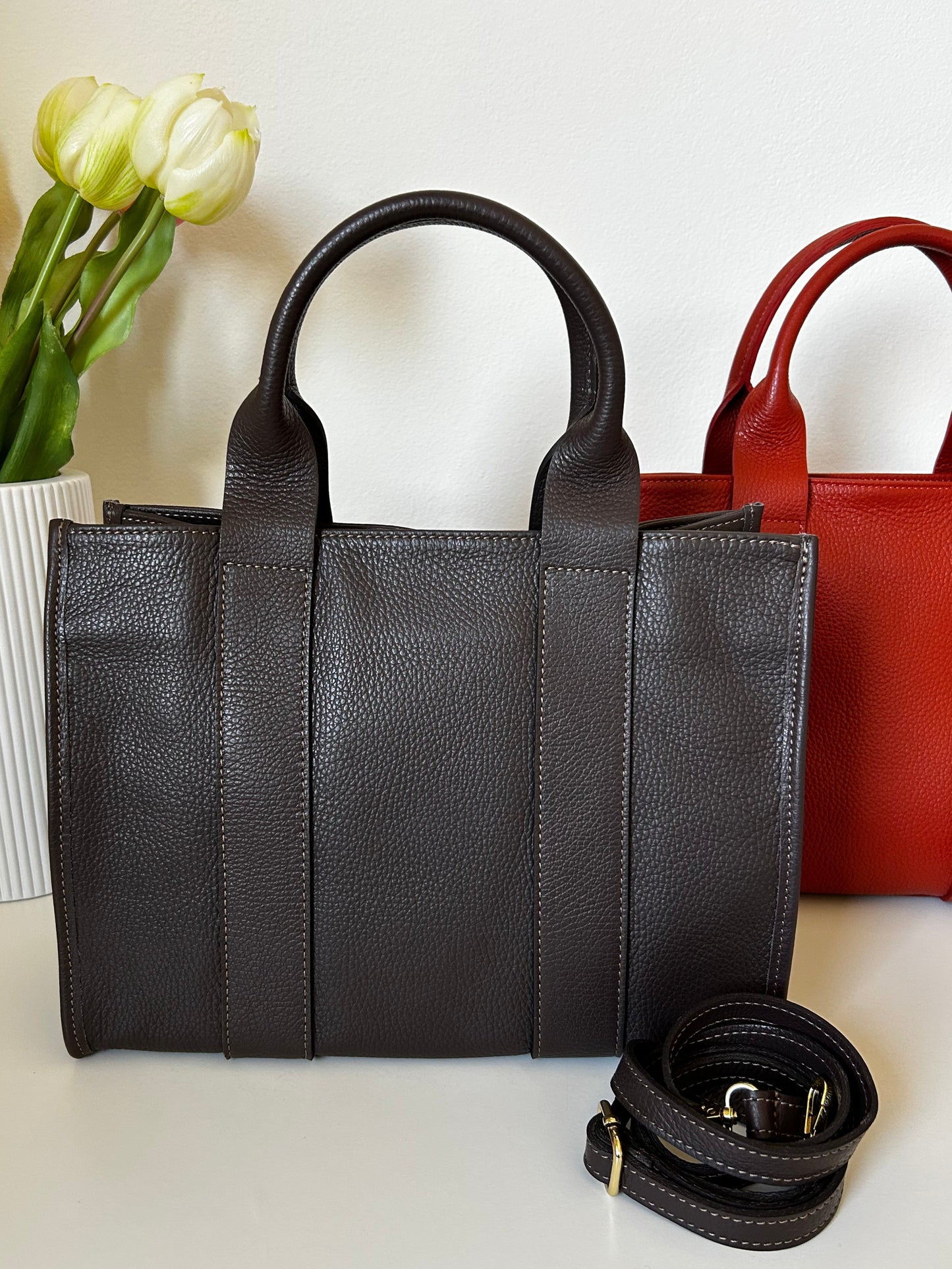 LISA-tote in vera pelle