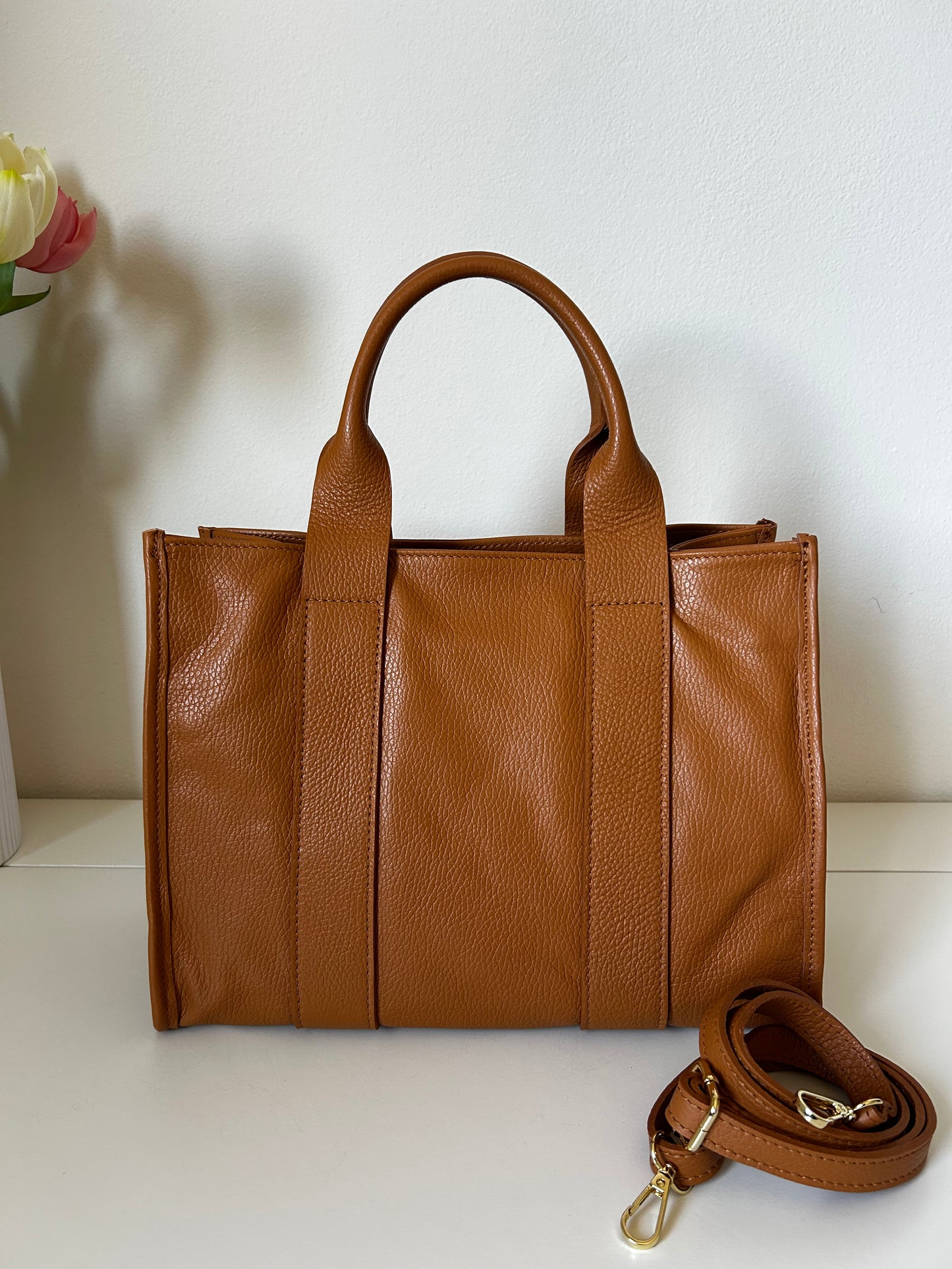 LISA-tote in vera pelle