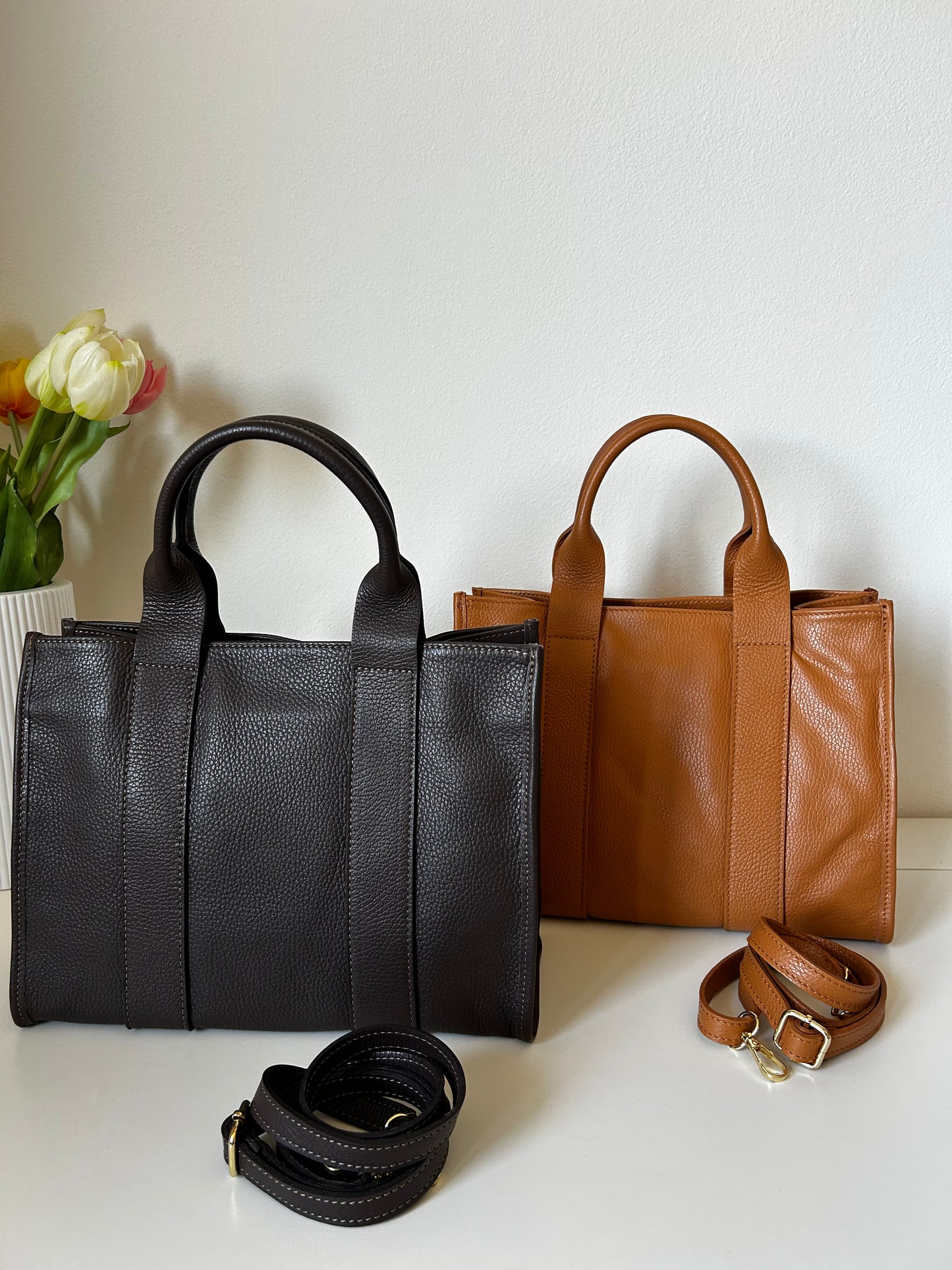 LISA-tote in vera pelle