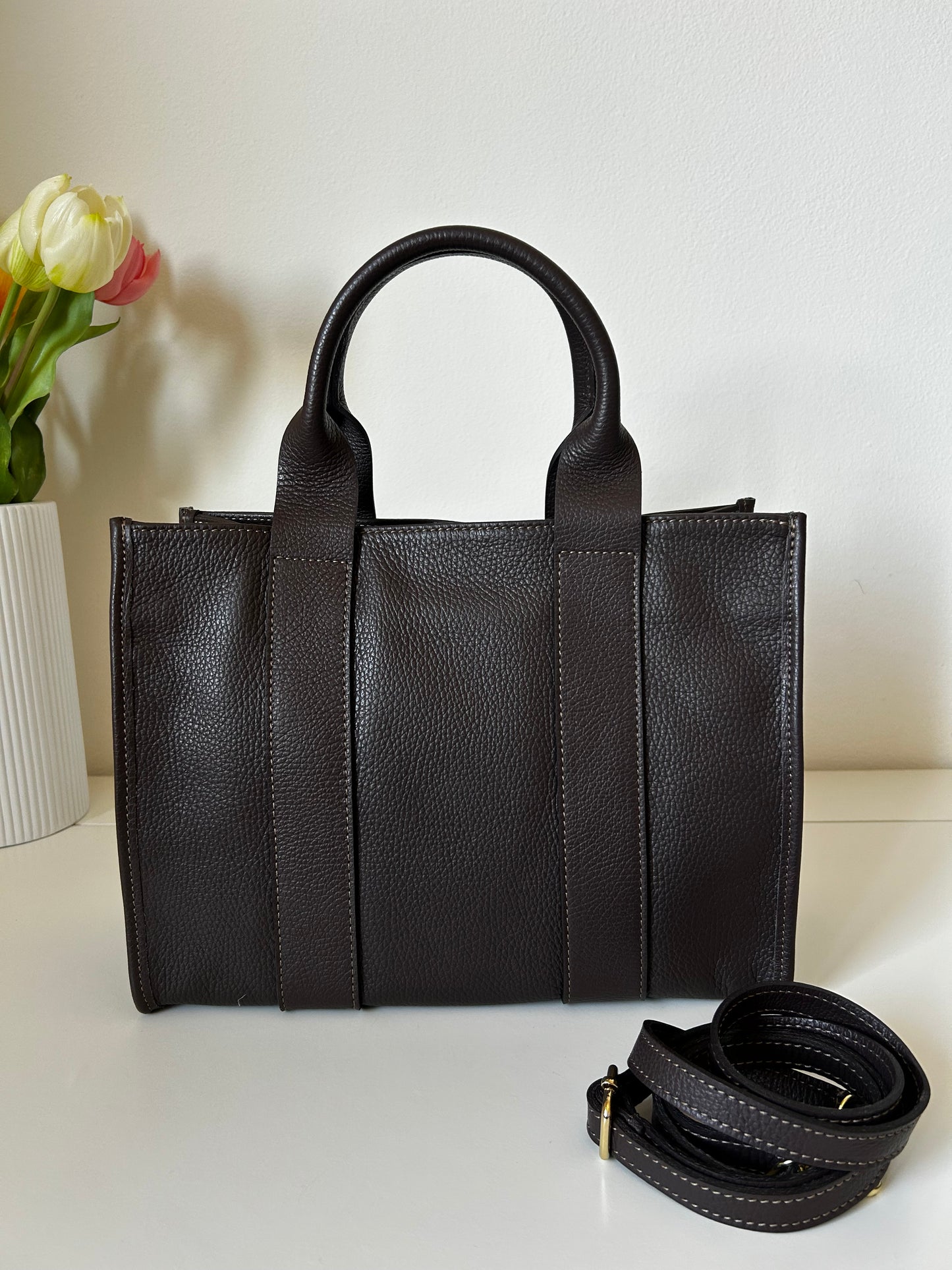 LISA-tote in vera pelle