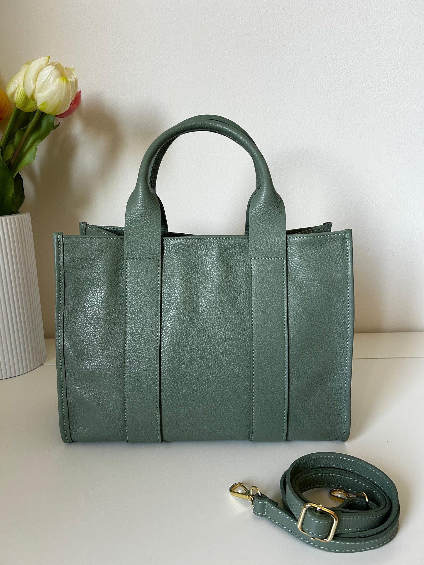 LISA-tote in vera pelle