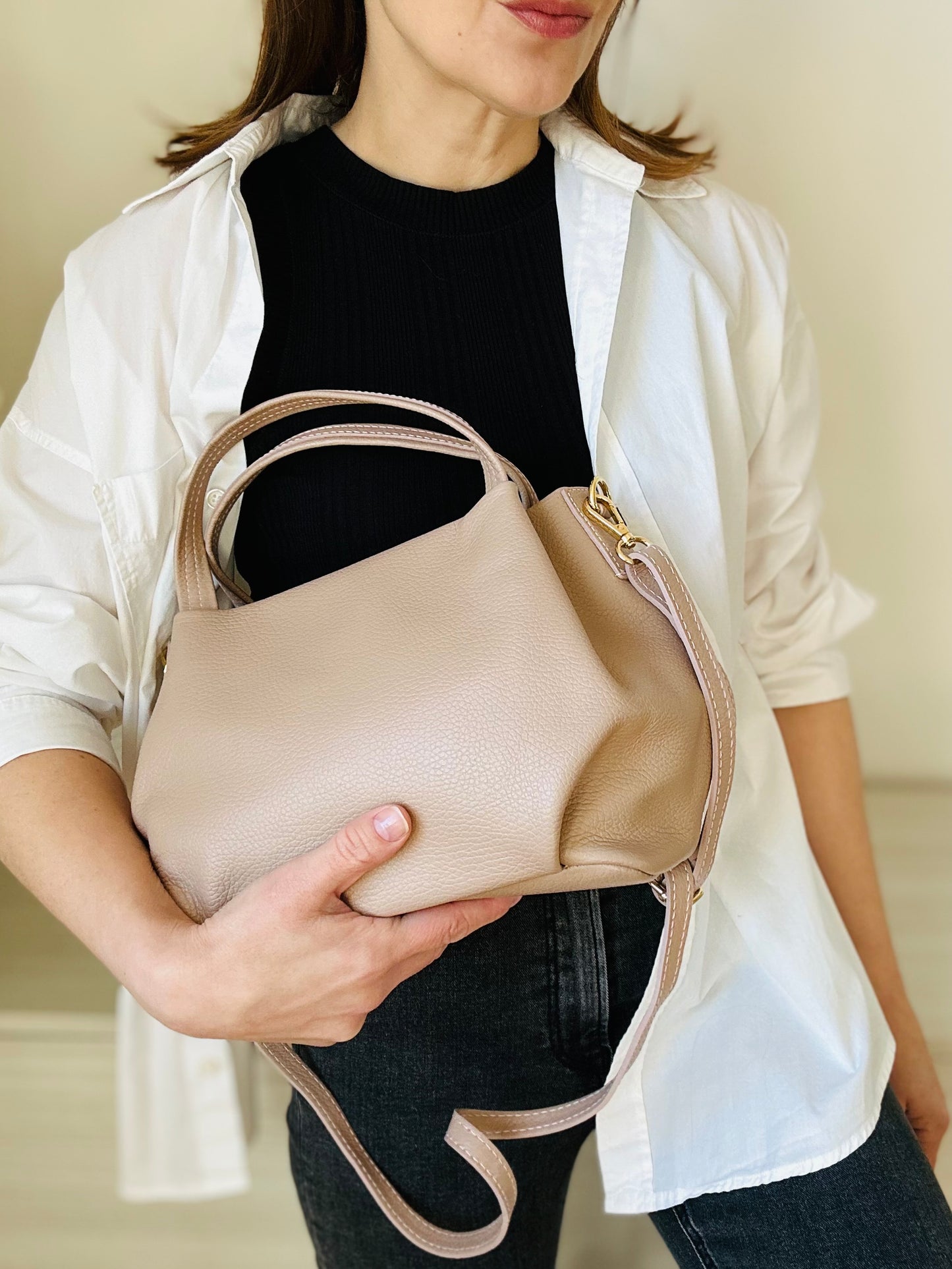 CITY BAG-vera pelle