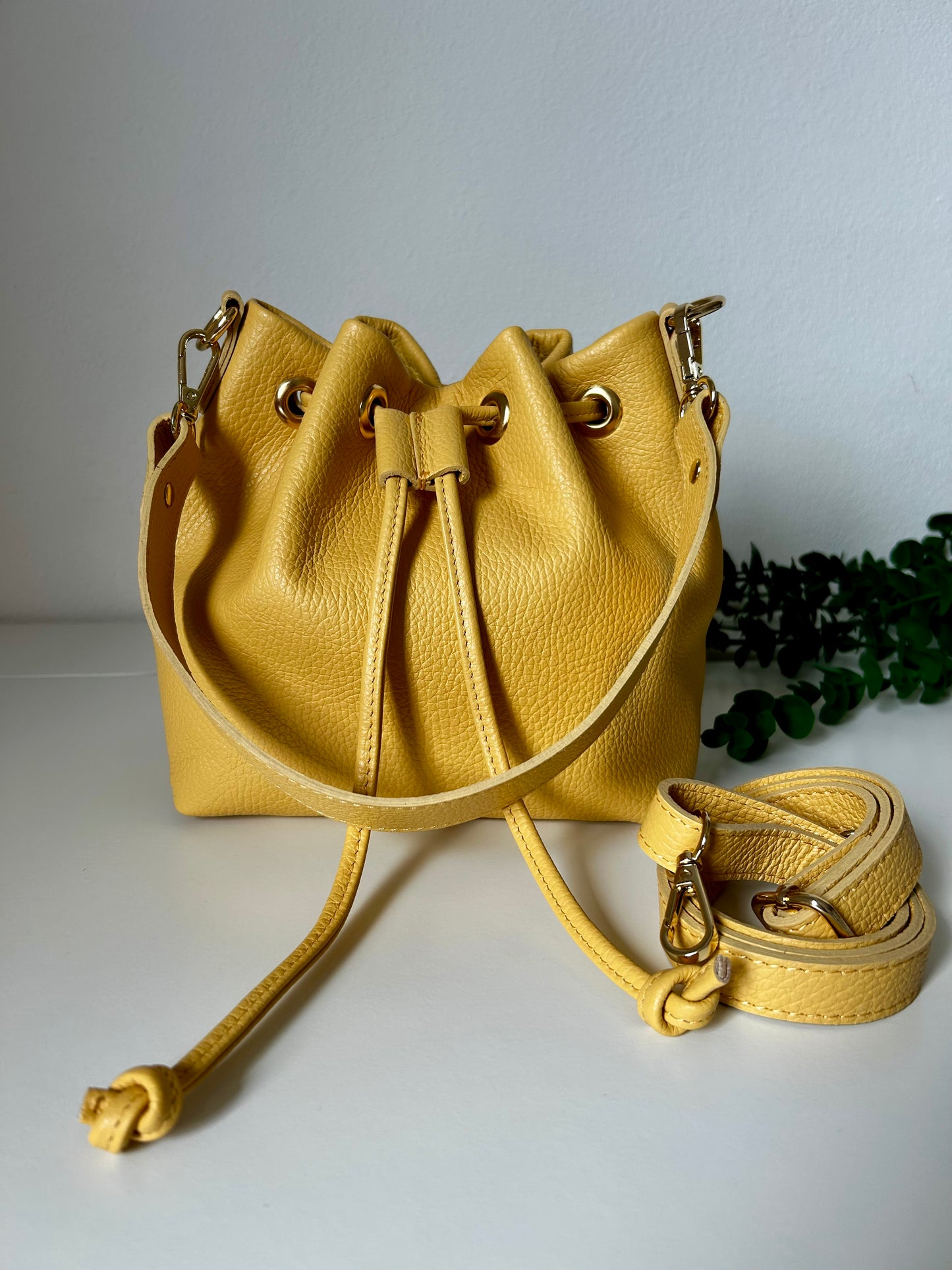 THAI-secchiello in vera pelle