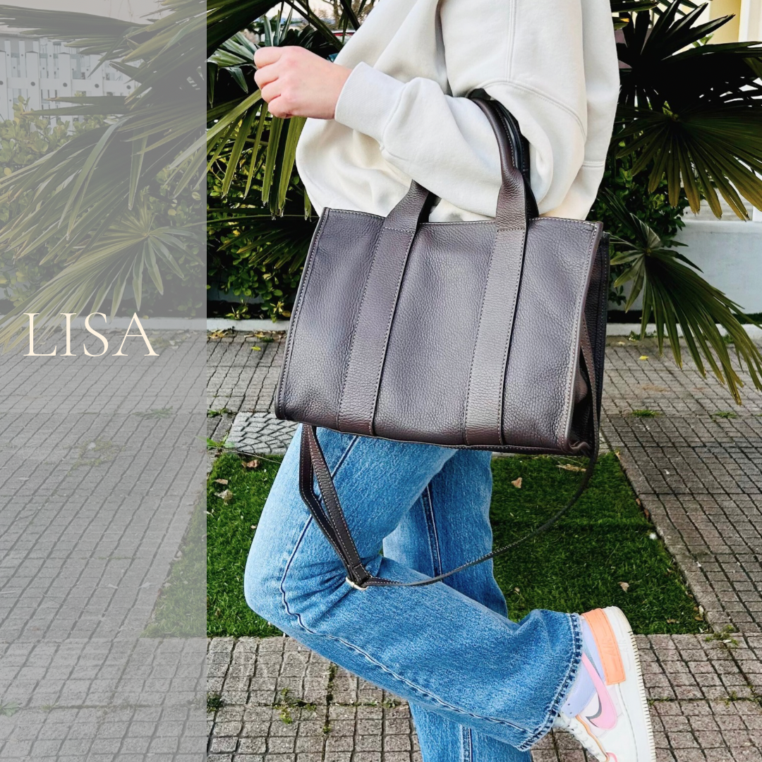 LISA-tote in vera pelle