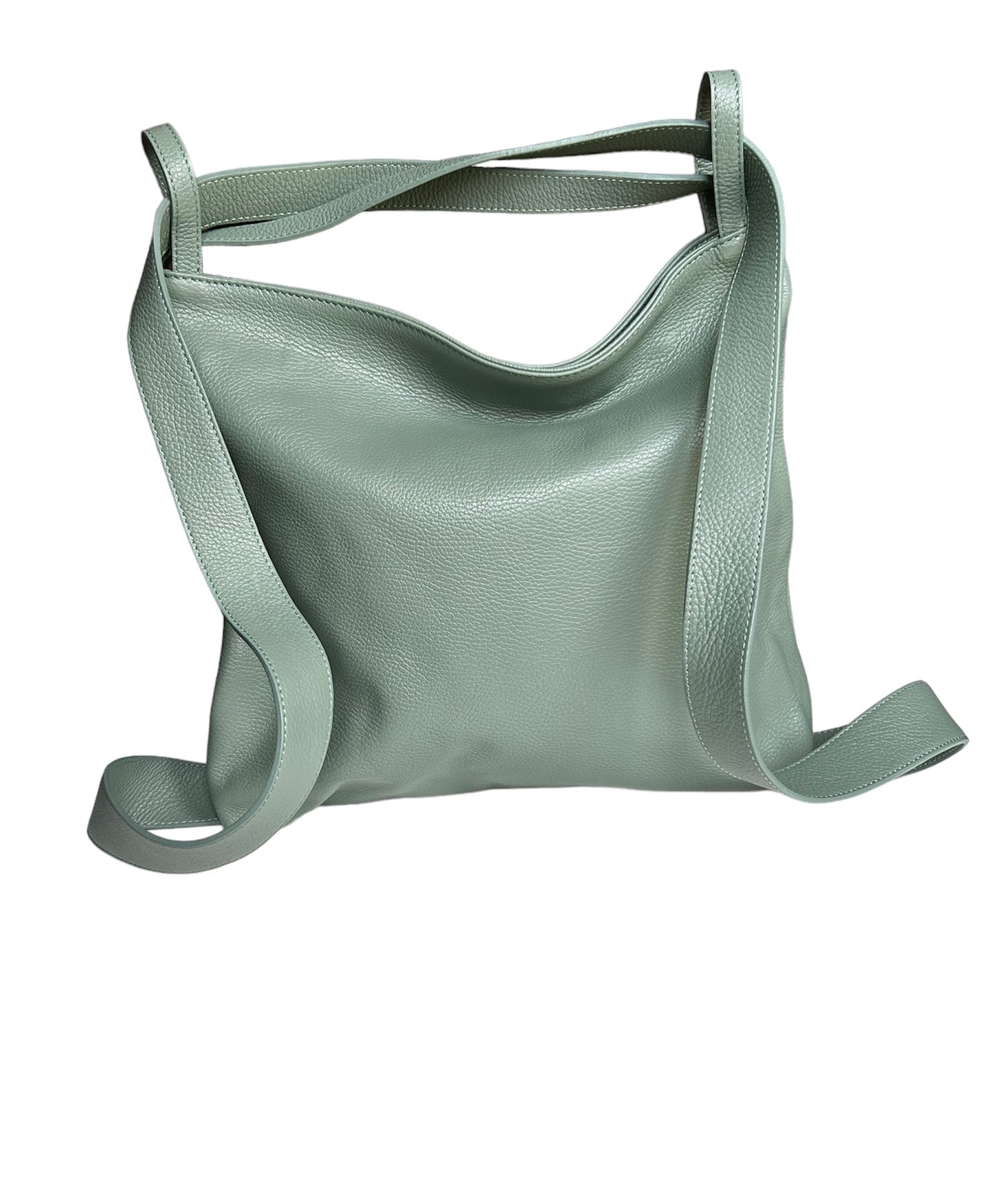 BORSA ZAINO SARA IN PELLE DOLLARO MENTA