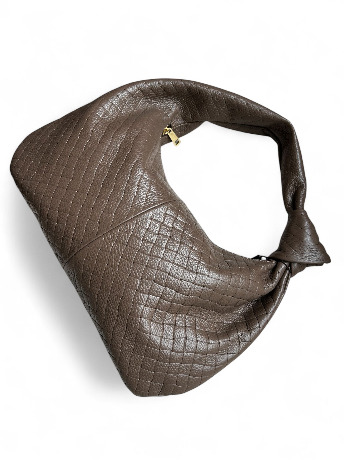 BORSA EMILY IN PELLE STAMPATA TAUPE