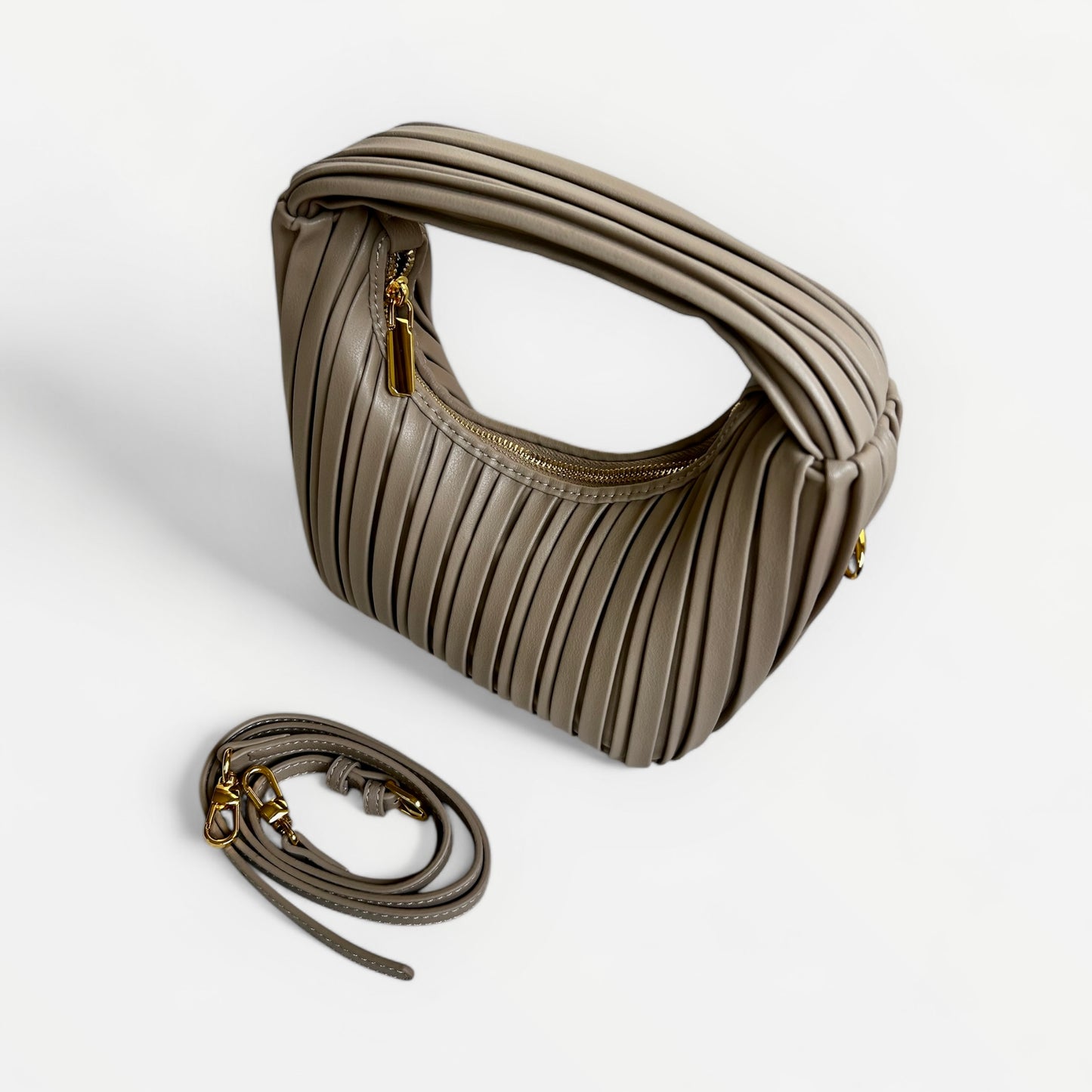 BORSA MIA IN PELLE TAUPE