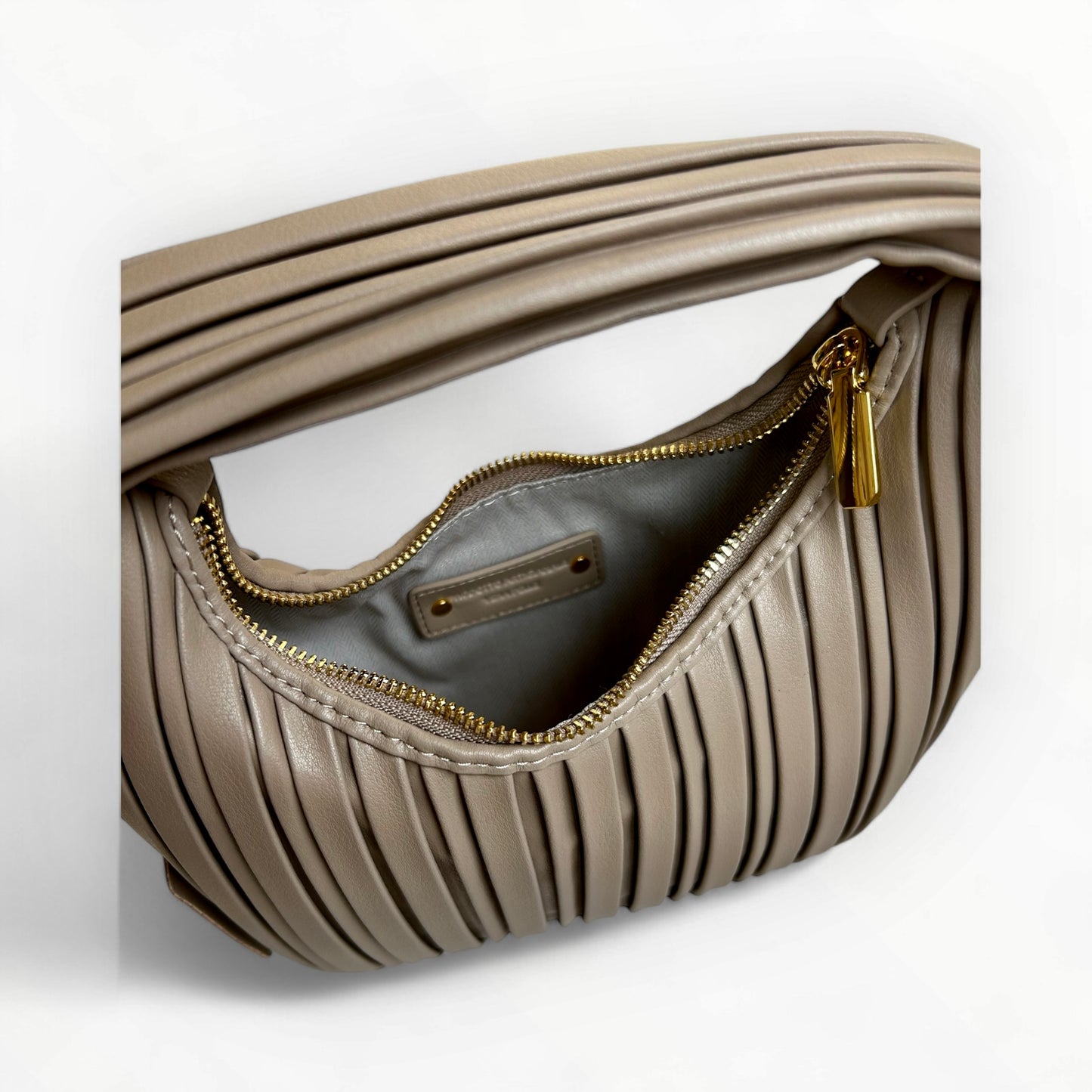 BORSA MIA IN PELLE TAUPE