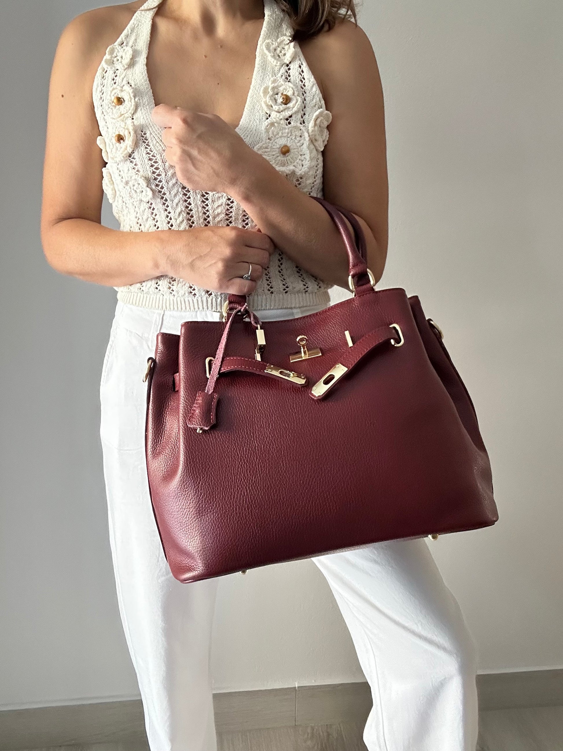 ZOE maxi-vera pelle