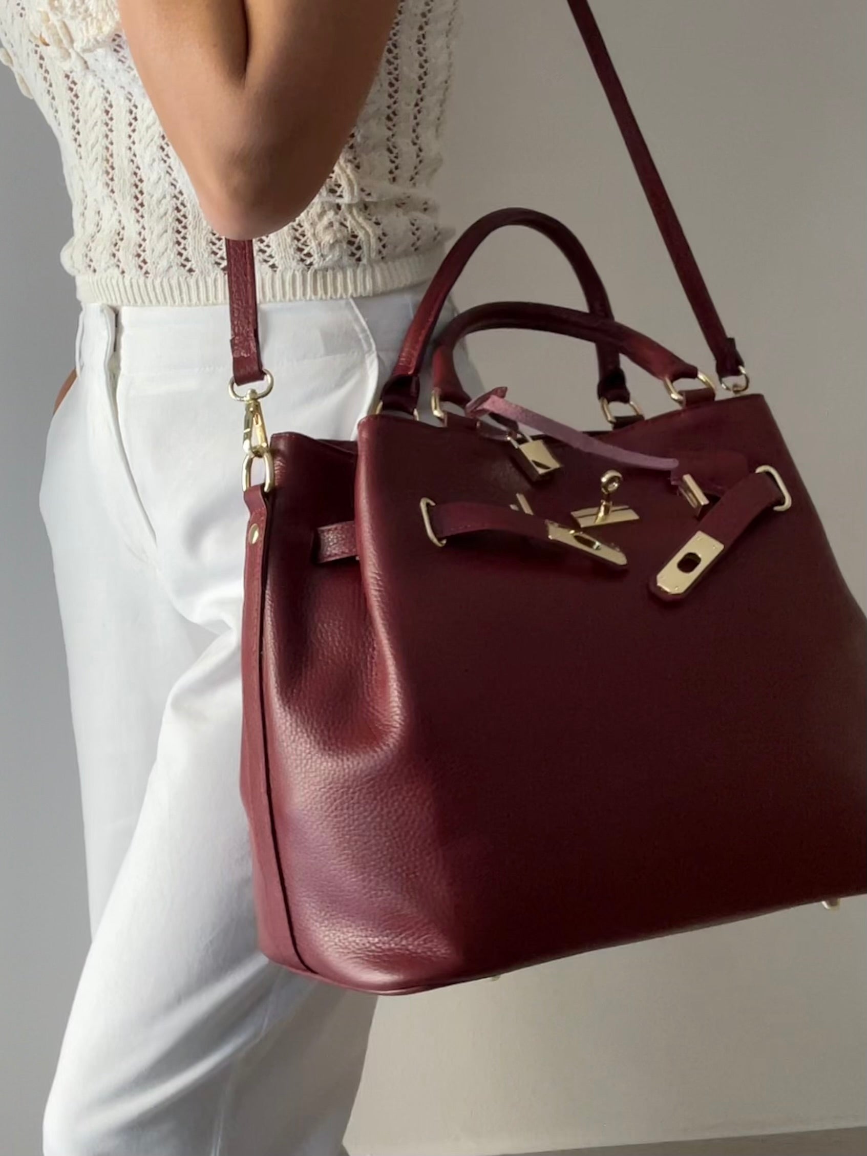ZOE maxi-vera pelle