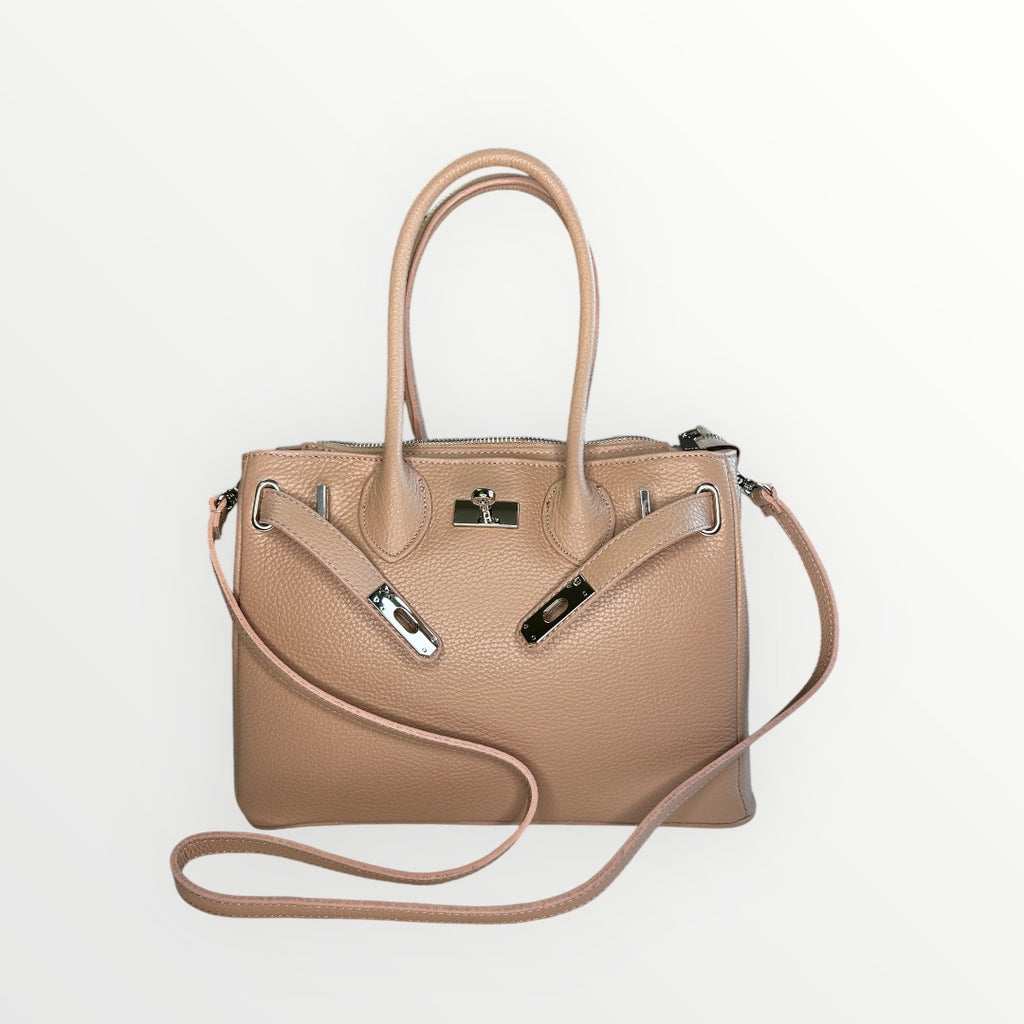BORSA ZOE IN PELLE DOLLARO ROSA CIPRIA