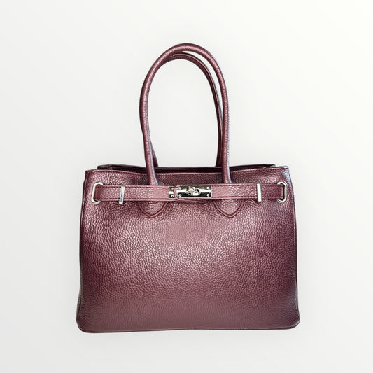 BORSA ZOE IN PELLE DOLLARO WINE