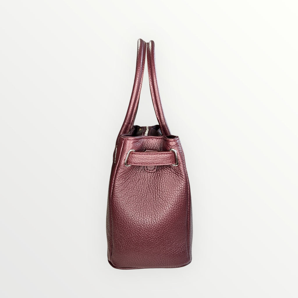 BORSA ZOE IN PELLE DOLLARO WINE