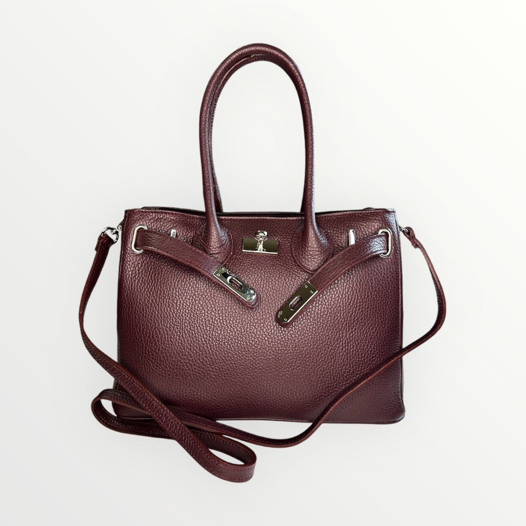 BORSA ZOE IN PELLE DOLLARO WINE