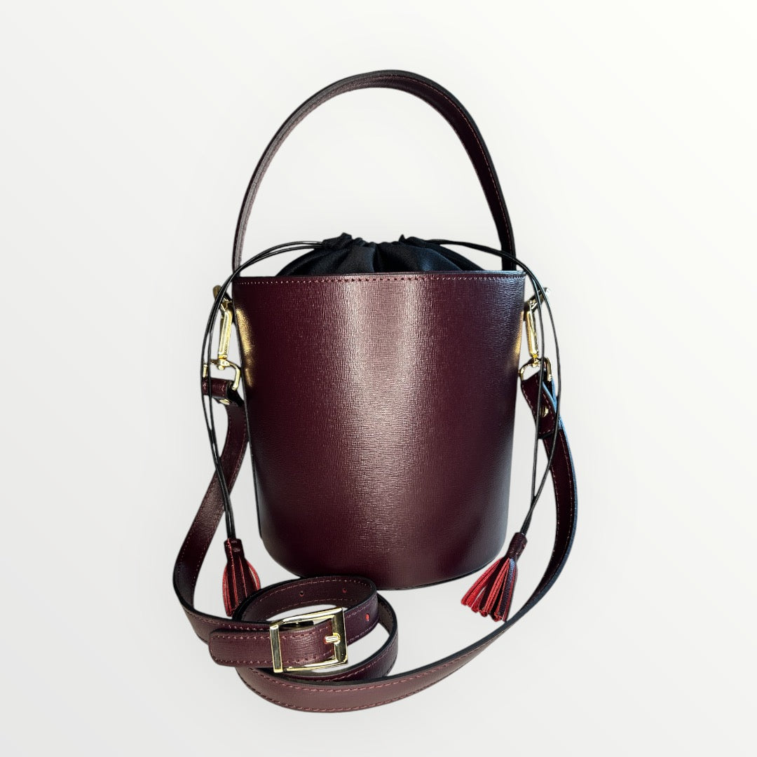 BORSA ROSE IN PELLE DI SAFFIANO BORDÒ
