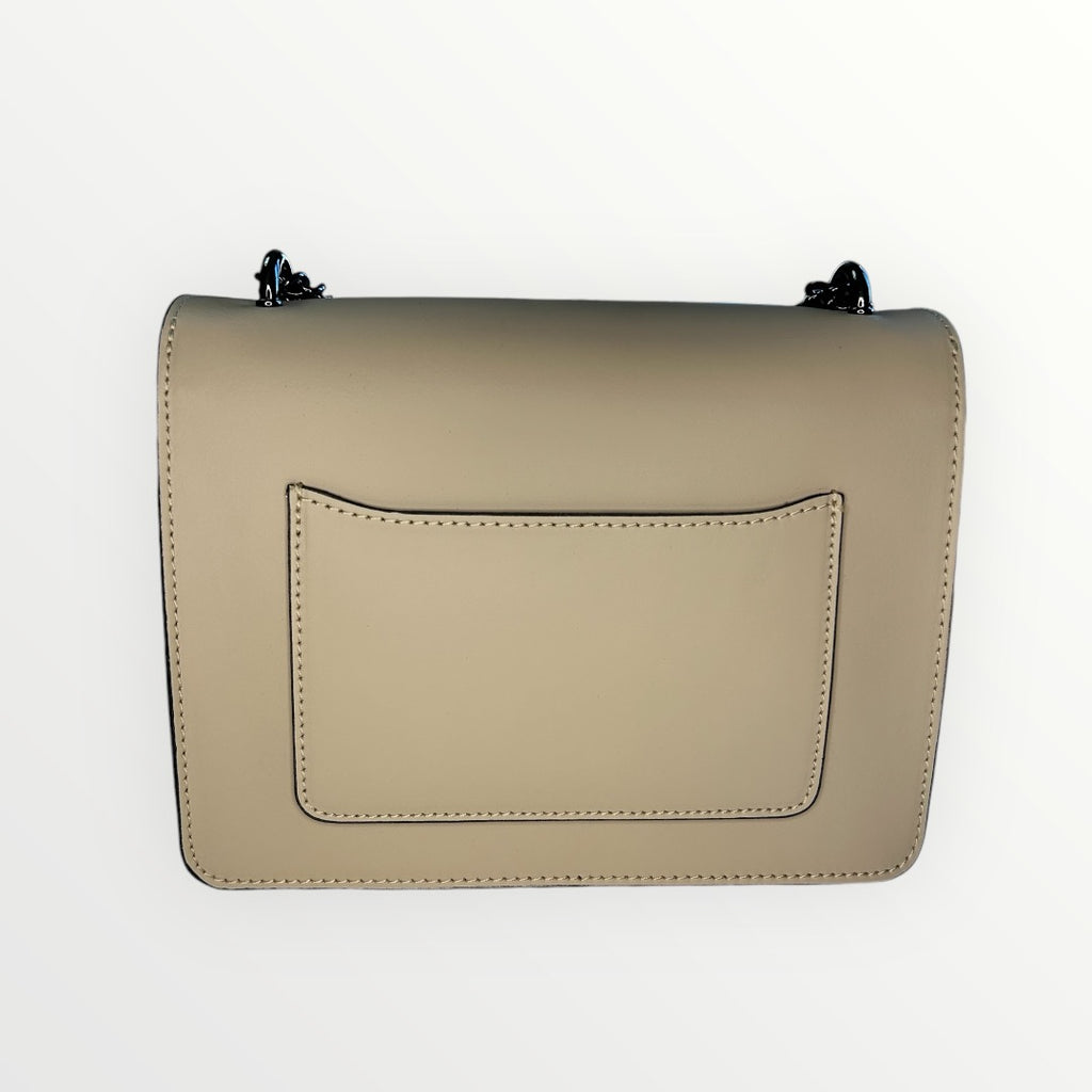 BORSA AMY IN PELLE DI RUGA BEIGE