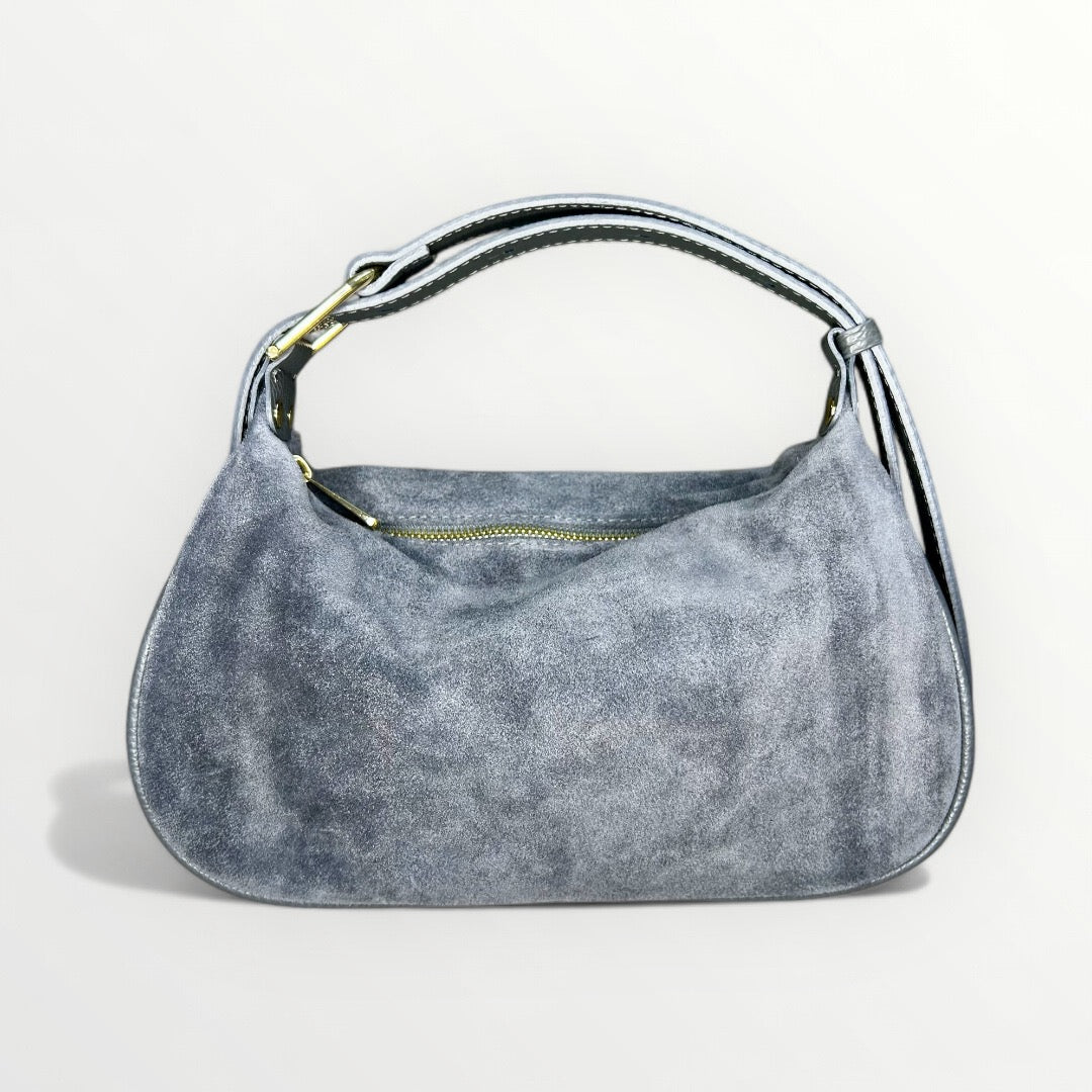 BORSA HOBO-SUEDE GRIGIO