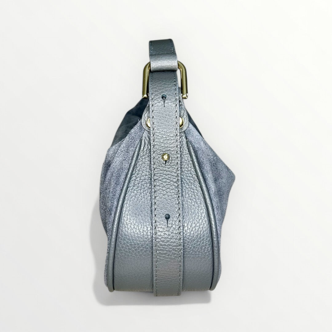 BORSA HOBO-SUEDE GRIGIO