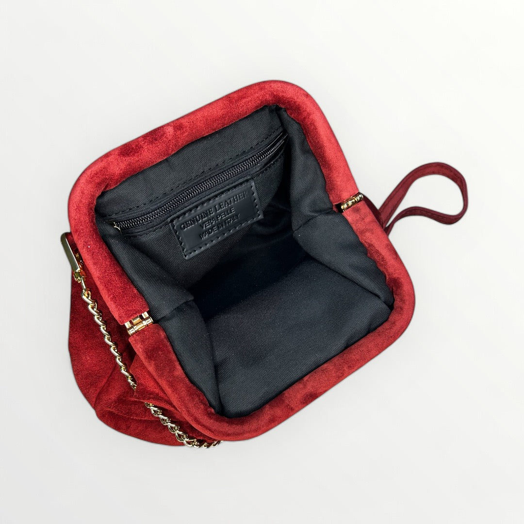 CLUTCH-SUEDE BORDÒ