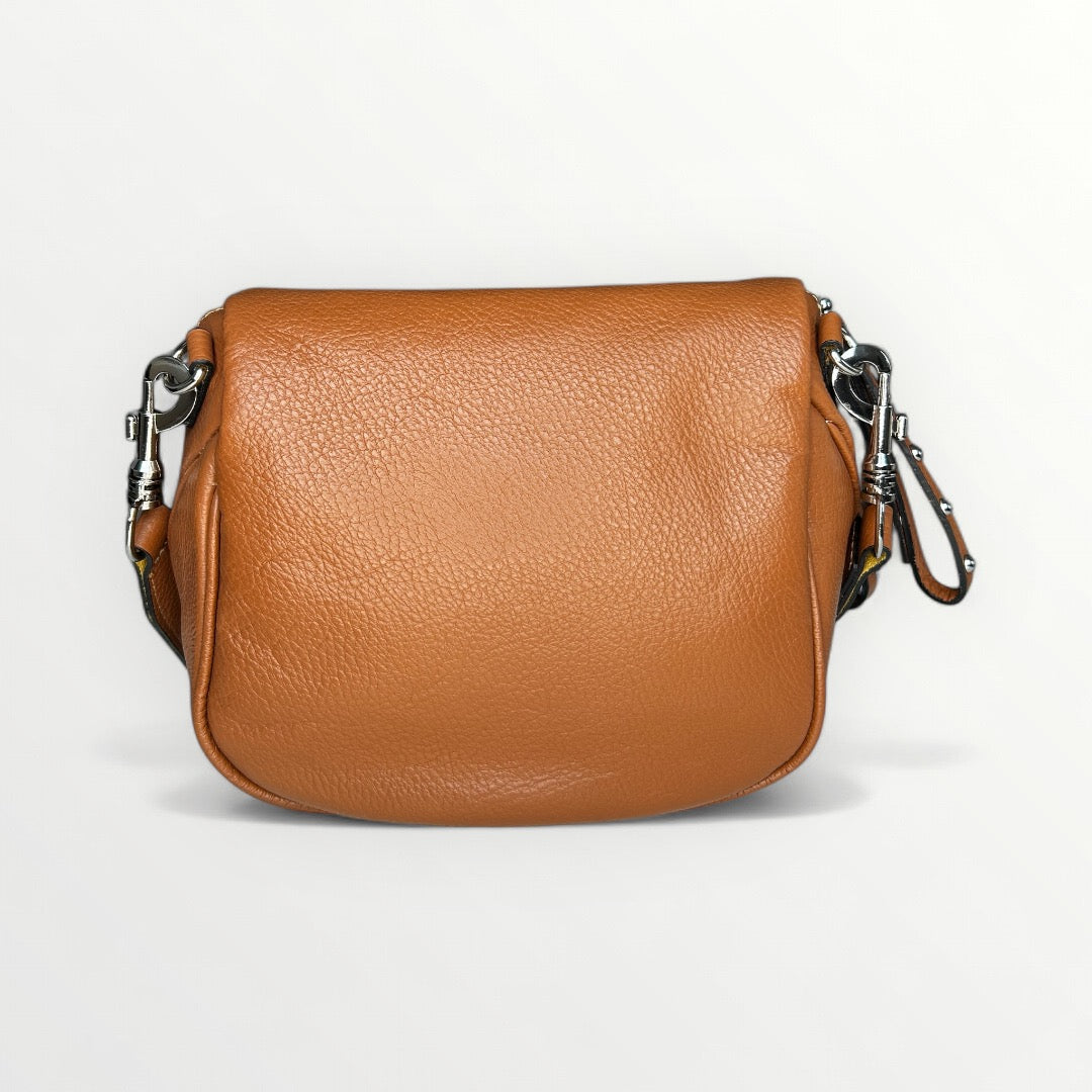 BORSA A TRACOLLA IN VERA PELLE