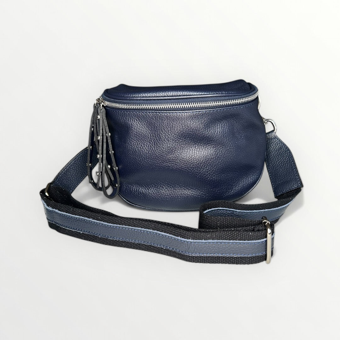 BORSA A TRACOLLA IN VERA PELLE