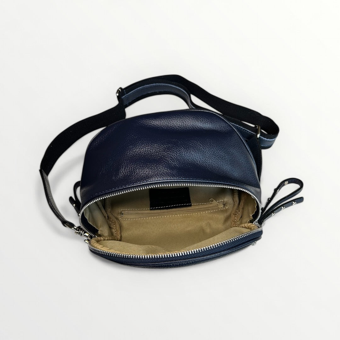 BORSA A TRACOLLA IN VERA PELLE