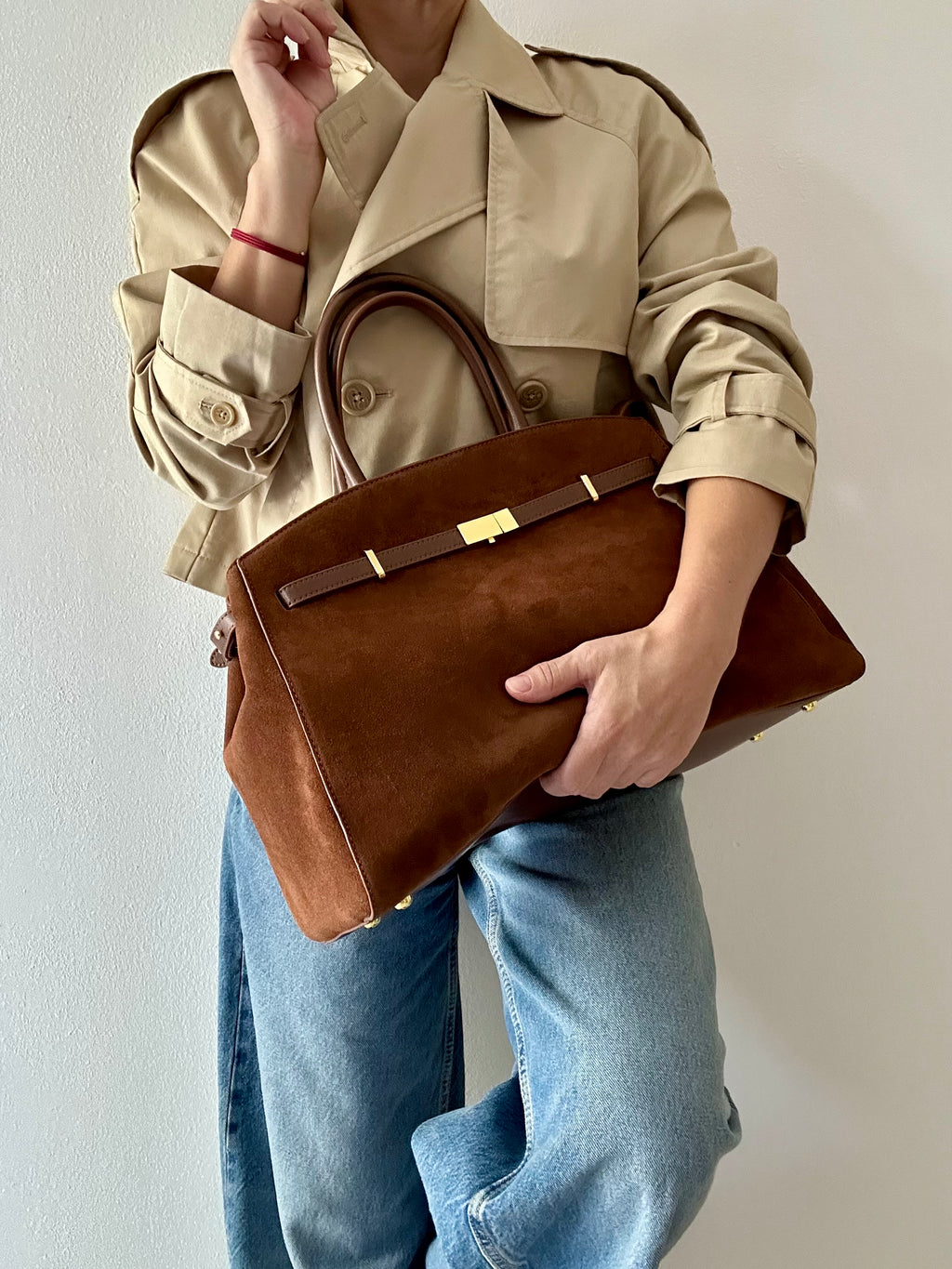 MAXI BELT-bag suede