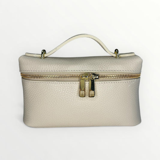 BORSA MINI IN PELLE BEIGE