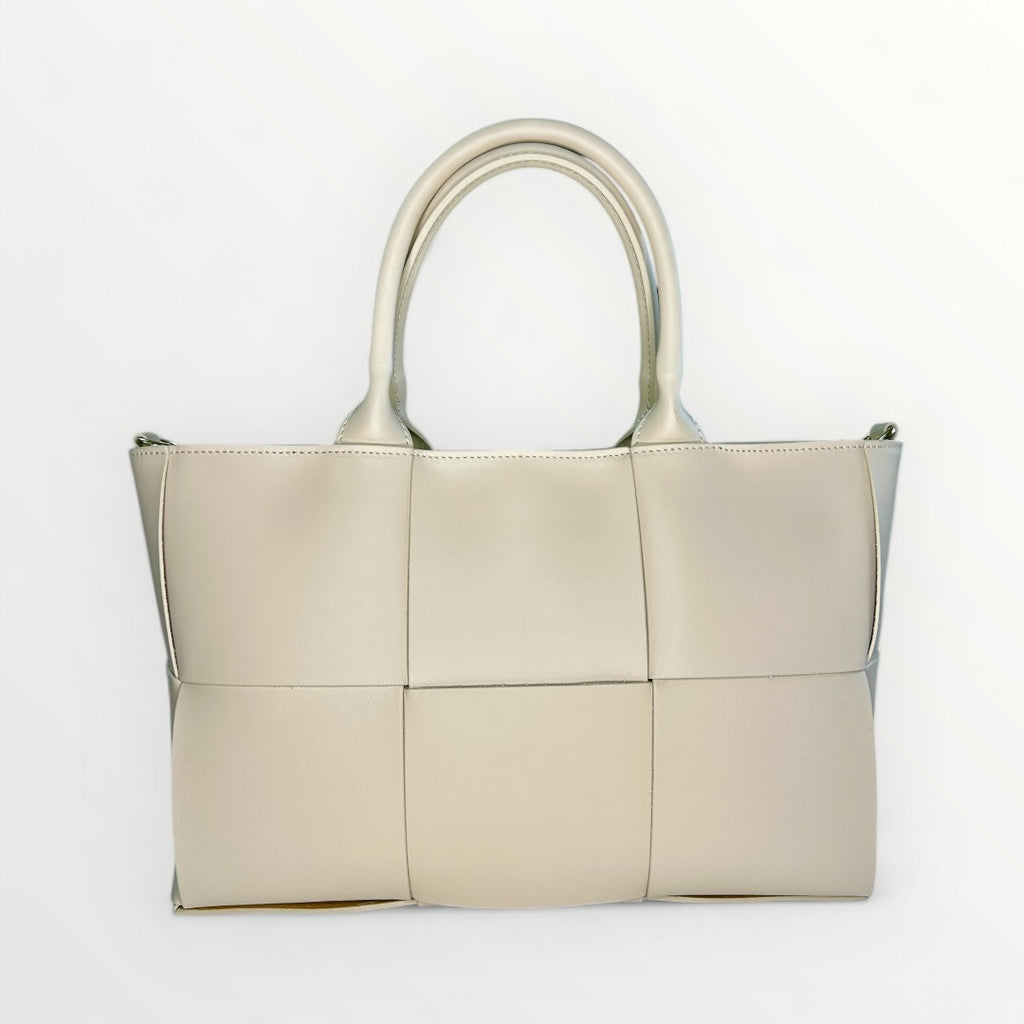 BORSA LADY IN PELLE SPAZZOLATA BEIGE