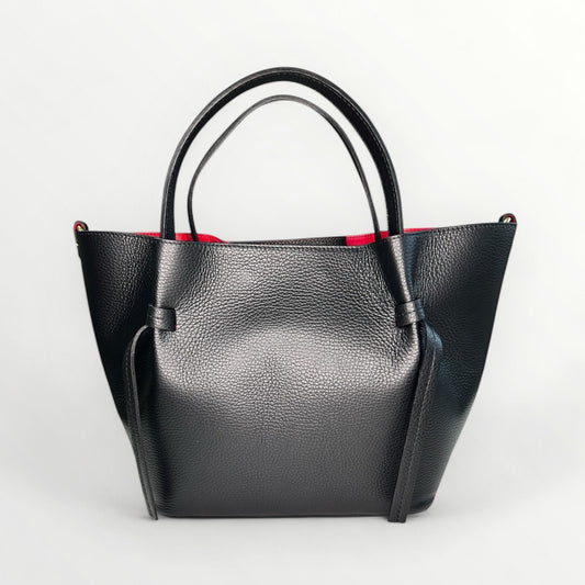 BORSA ELLY IN PELLE DOLLARO NERA