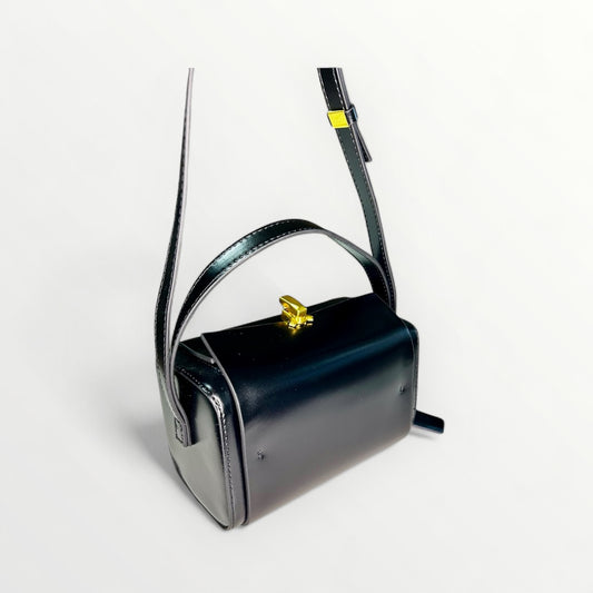 BORSA VANITY IN PELLE NERA