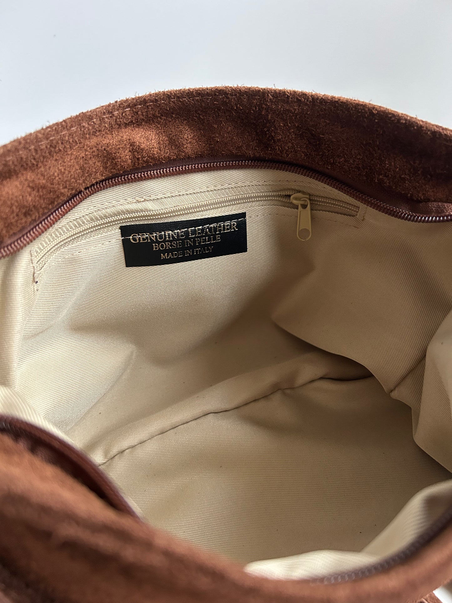 HANNA BAG SUEDE-BROWN