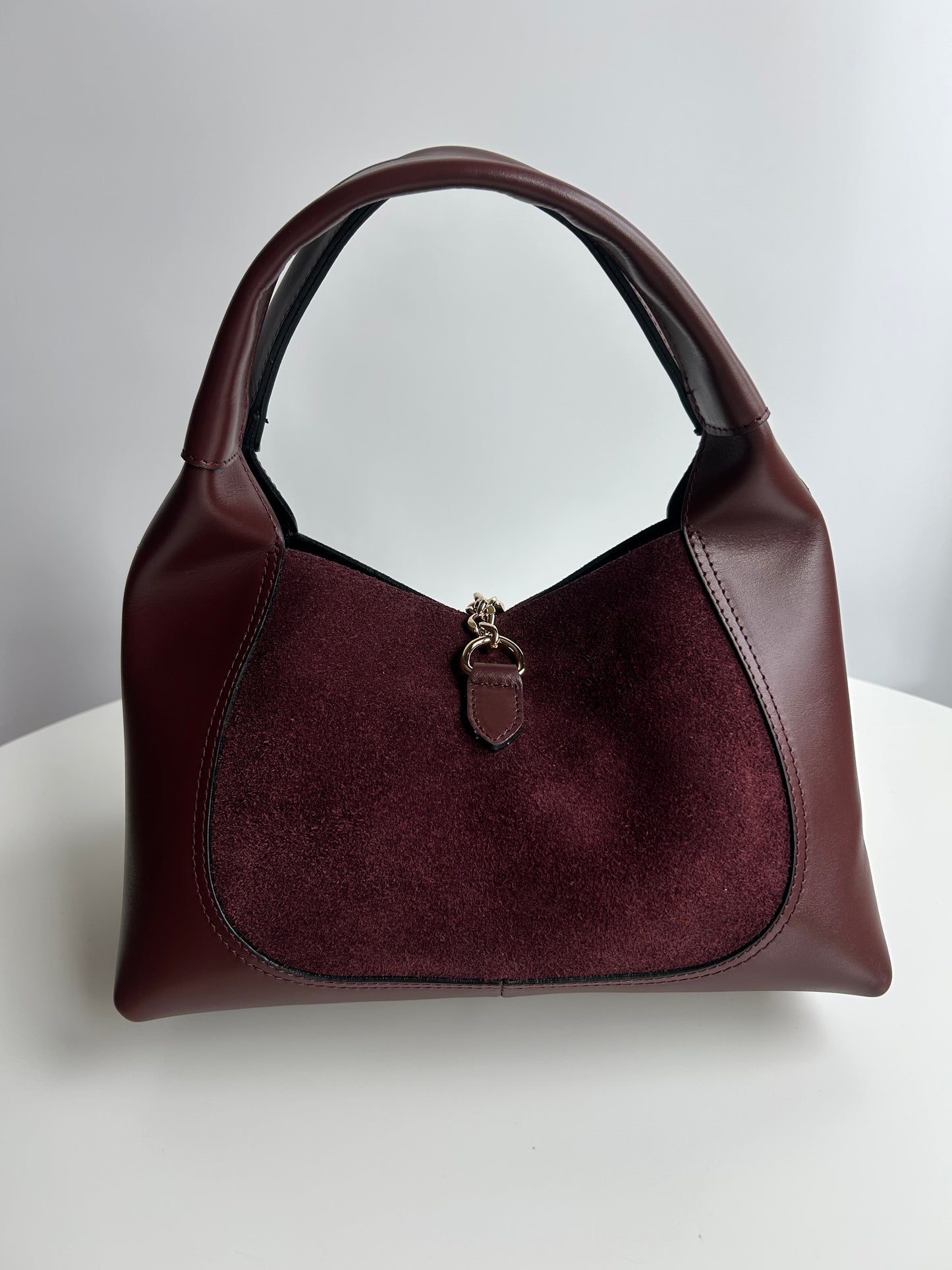 ELISA BAG SUEDE-BURGUNDY