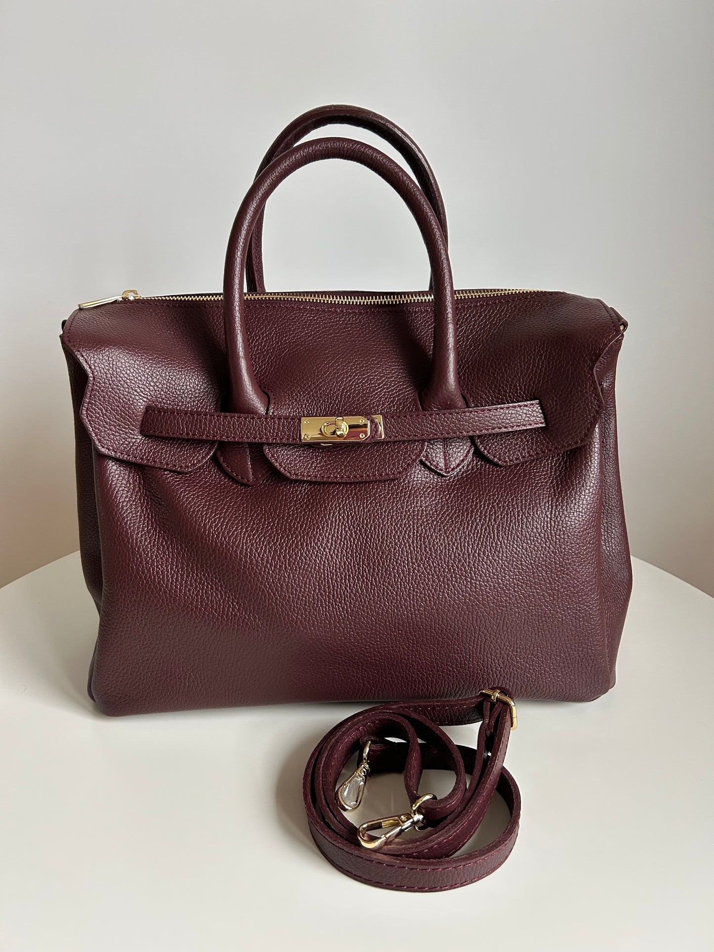 GABRIELLA MAXI BAG-BORDEAUX