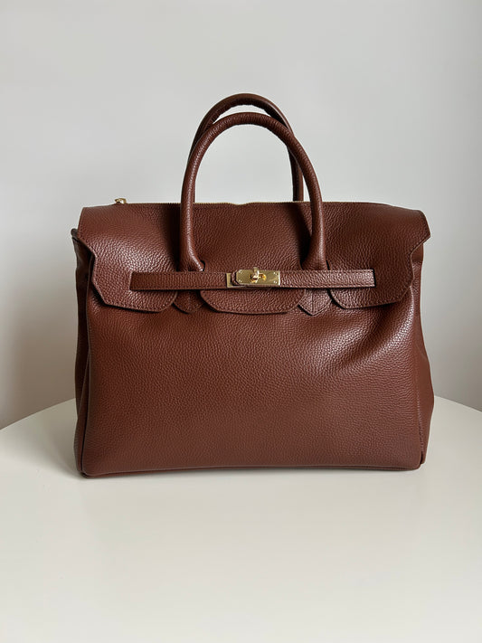 GABRIELLA MAXI BAG-MARRONE