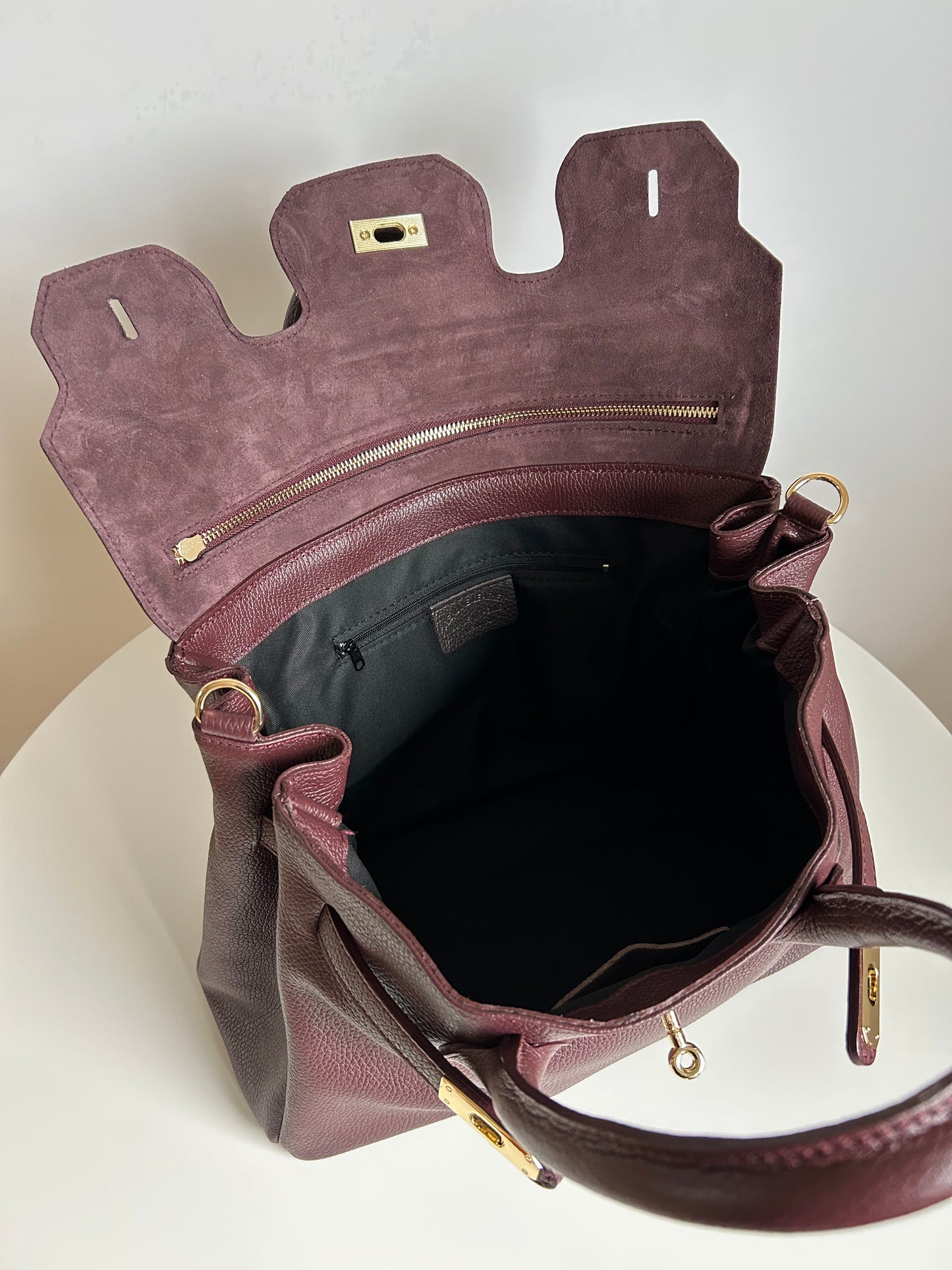 GABRIELLA MAXI BAG-BORDEAUX