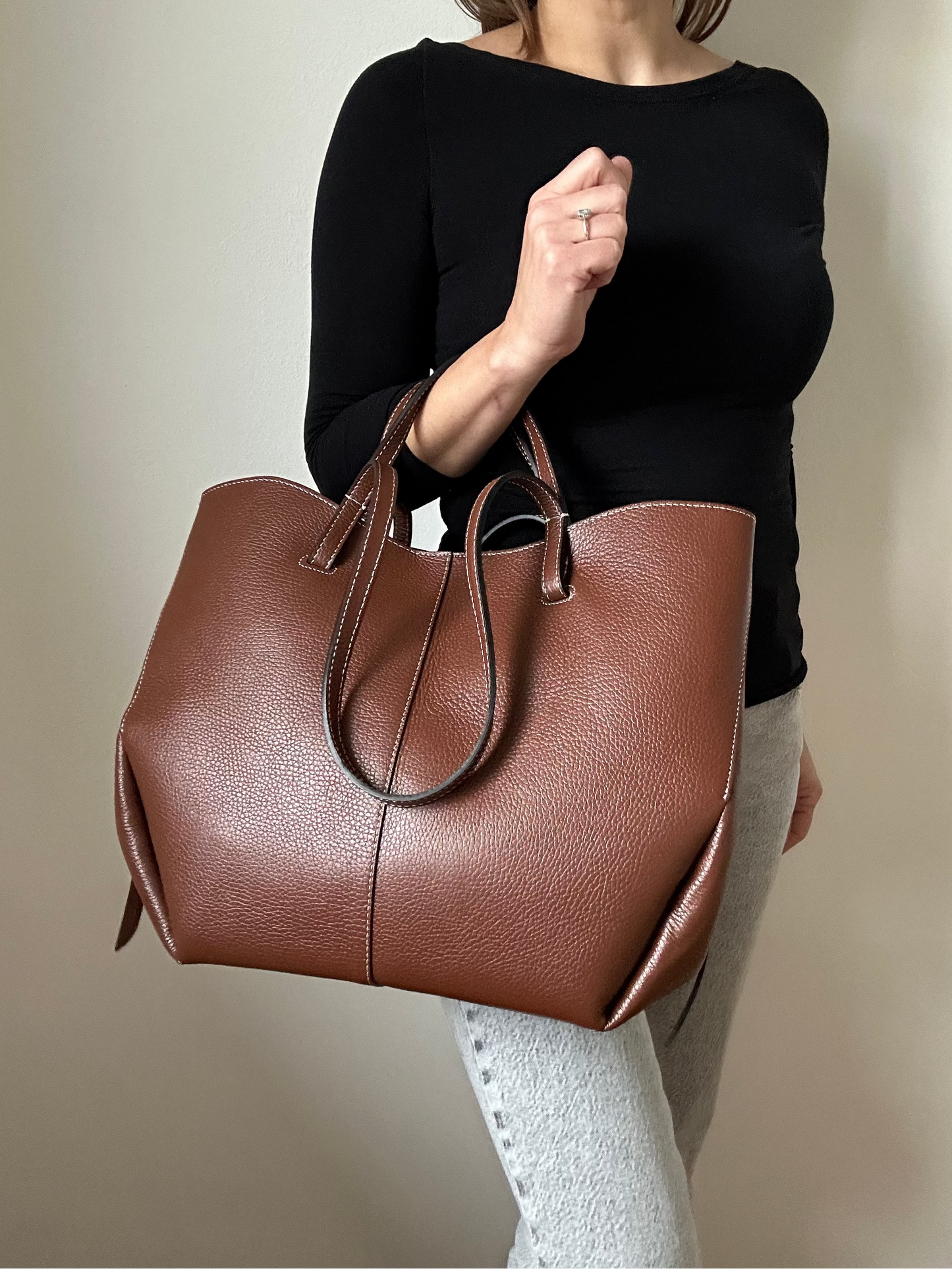 HELEN MAXI BAG-BROWN