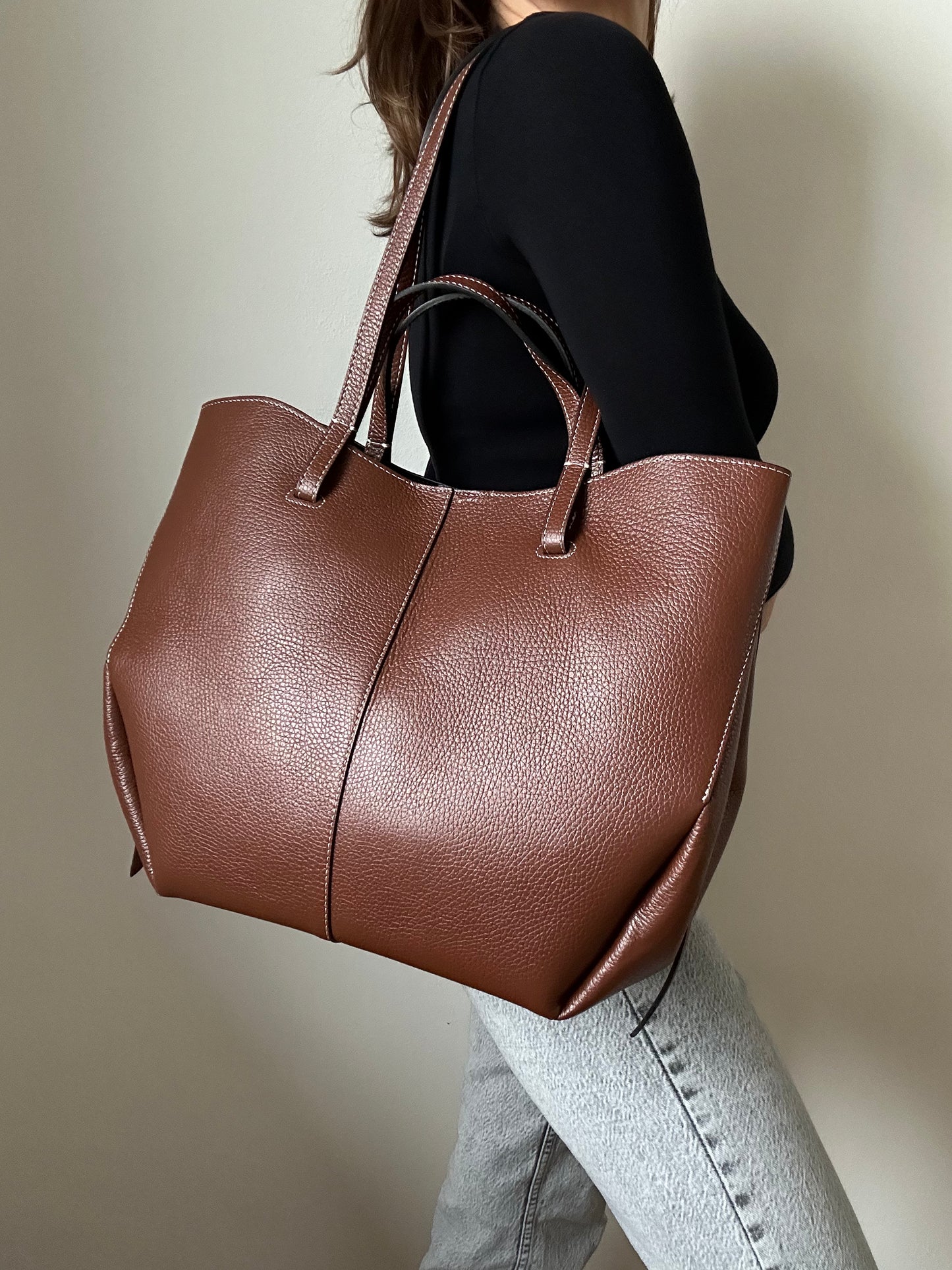 HELEN MAXI BAG-BROWN