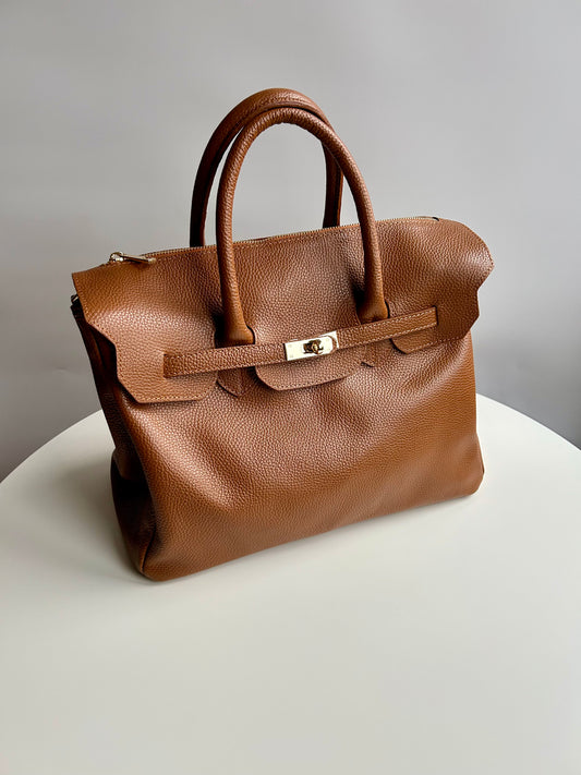 GABRIELLA MAXI BAG-CUOIO