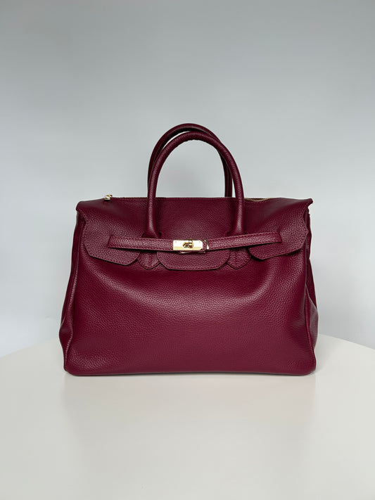 GABRIELLA MAXI BAG-BURGUNDY
