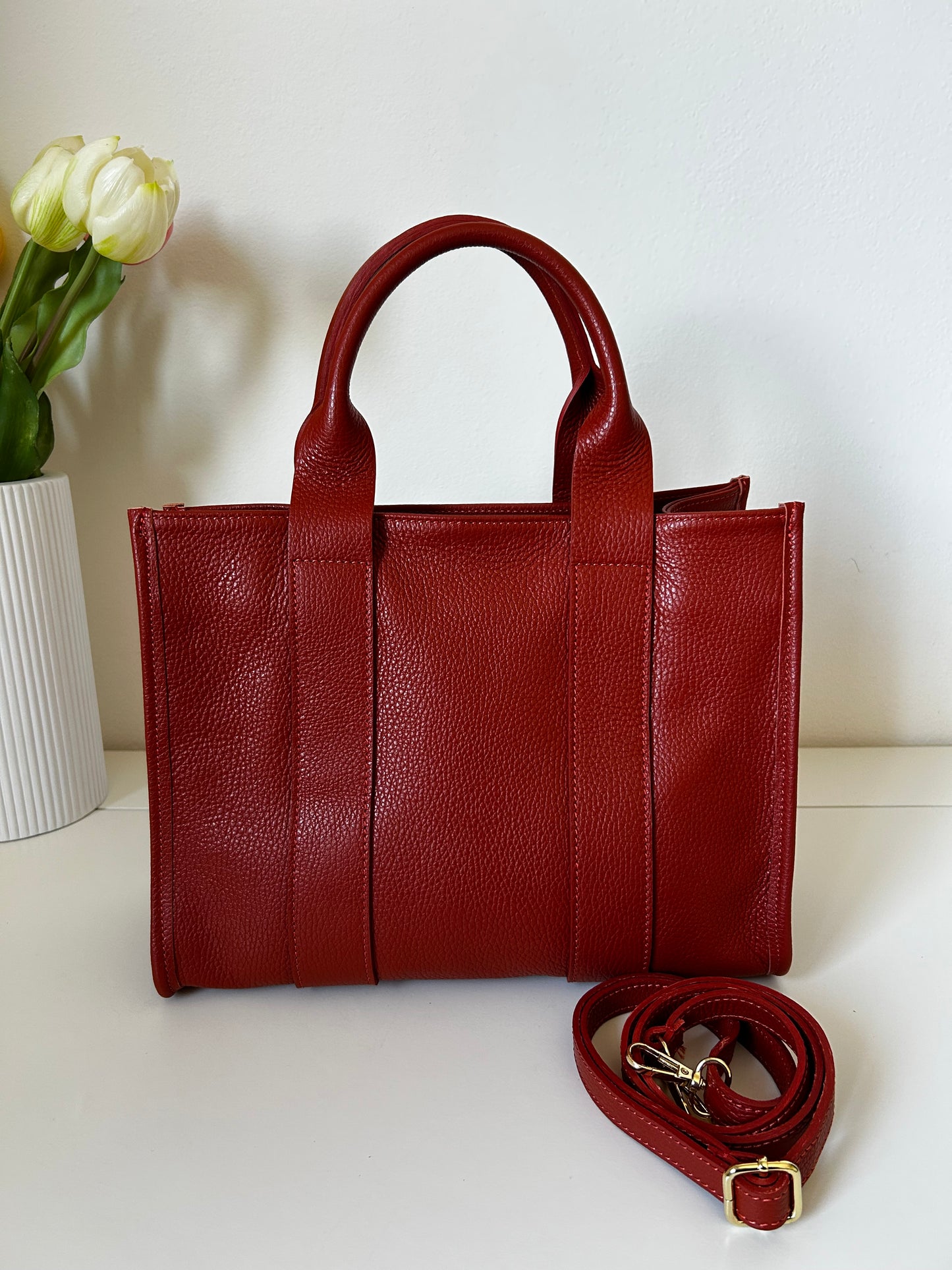 LISA-tote in vera pelle