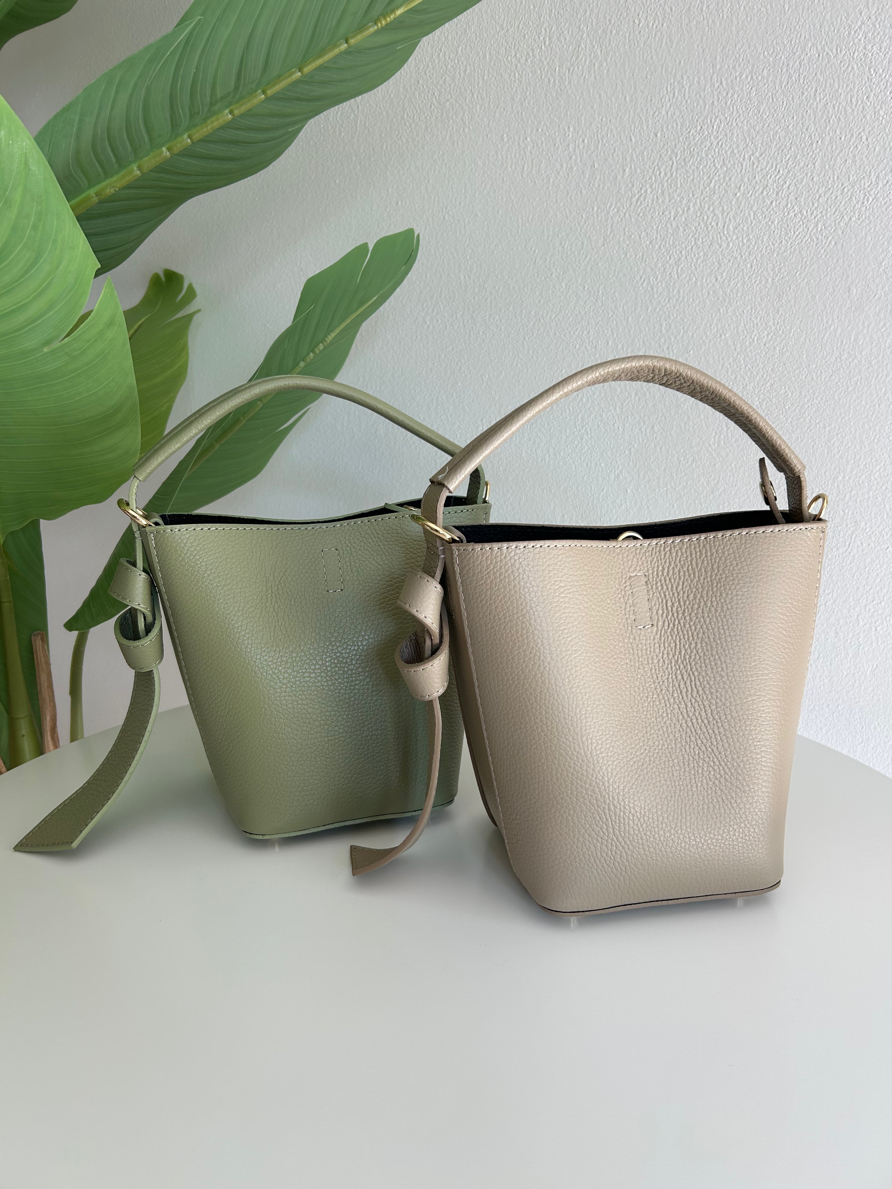 BORSA SECCHIELLO TWIST IN PELLE